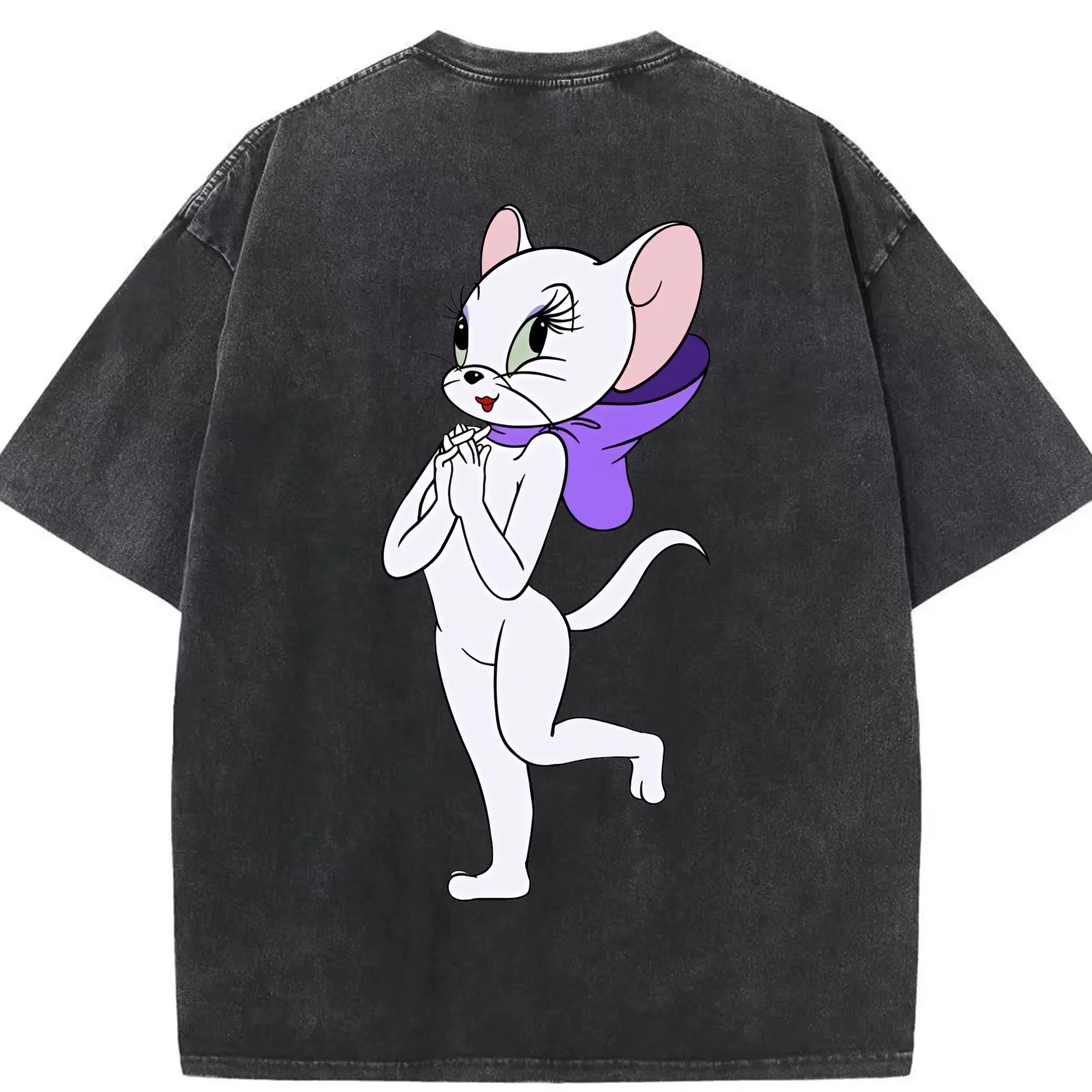 トムとジェリー グッズ トゥードルズ・ガロア - 綿100％ ヴィンテージ風 半袖Tシャツ ・ 背面プリント ・ 柔らか肌触り ・ 通気性 快適 ・ スポーツ カジュアル 外出用