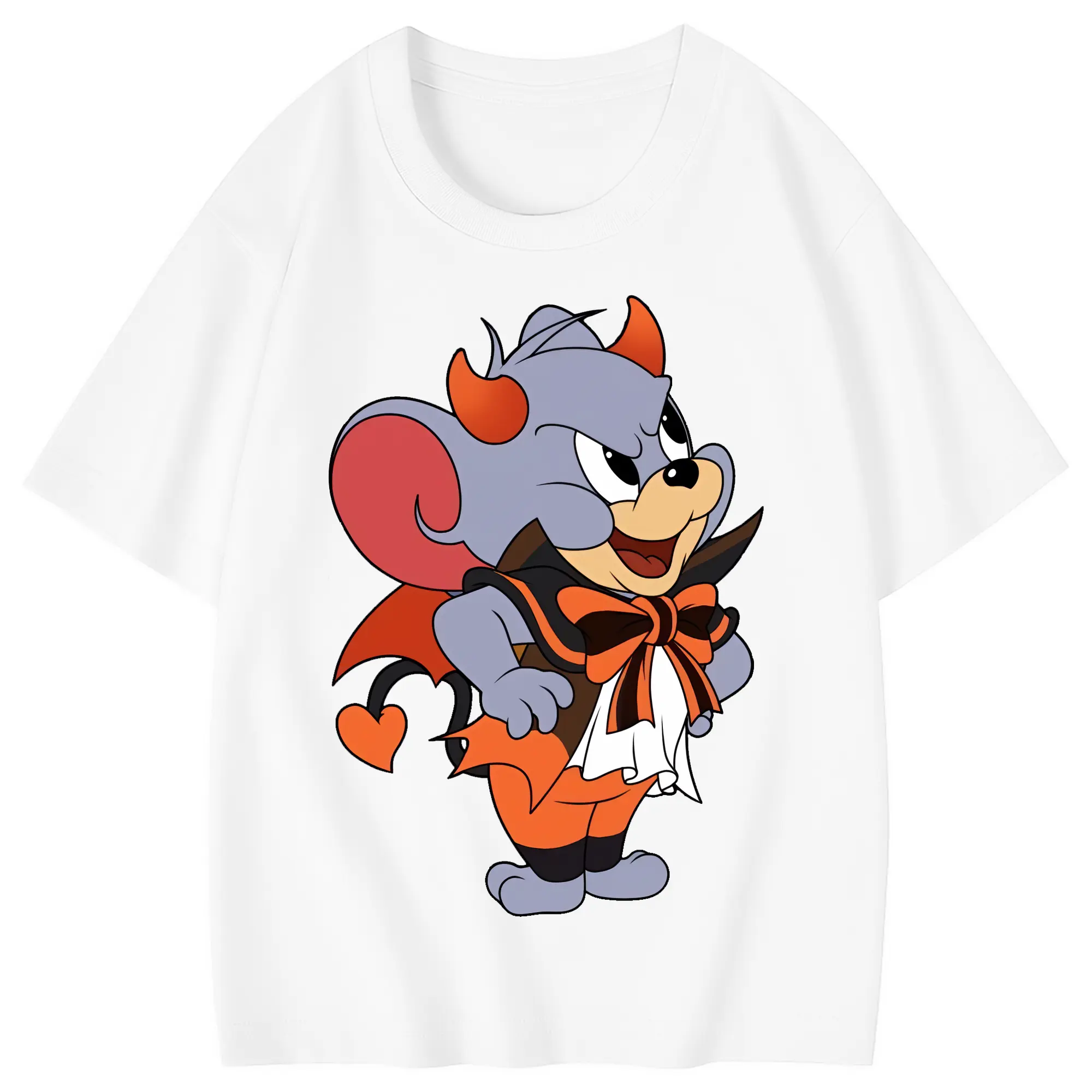 トムとジェリー グッズ タフィー - 綿100％ キッズTシャツ ・ フロントプリント ・ 快適 通気性 ・ スポーツ カジュアル 散歩用