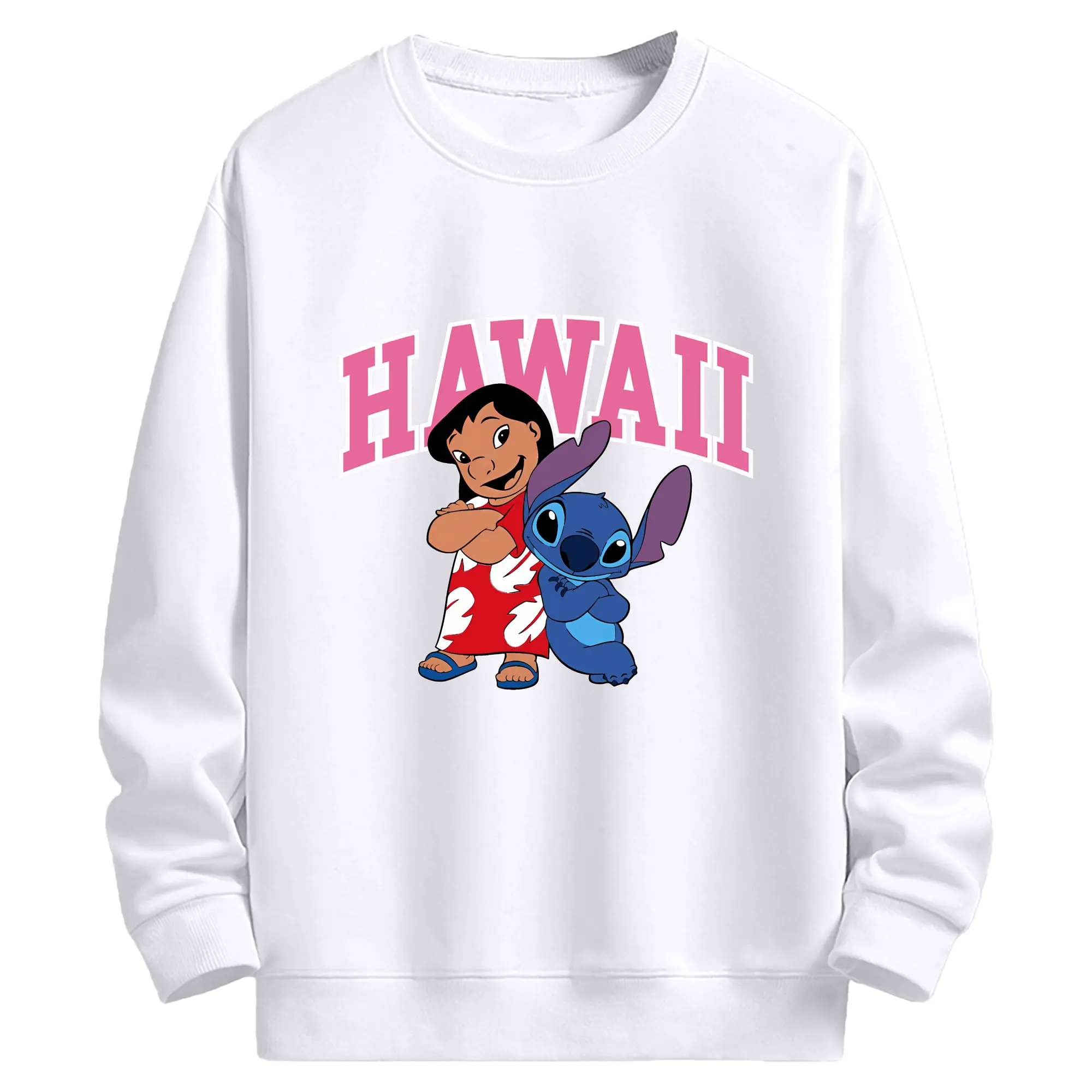 リロ＆スティッチ グッズ スティッチ - 高品質 クルーネック スウェット ・ コットン59％ ポリエステル41％ ・ ユニセックス 長袖 トレーナー ・ カジュアル デイリー スポーツ 散歩用