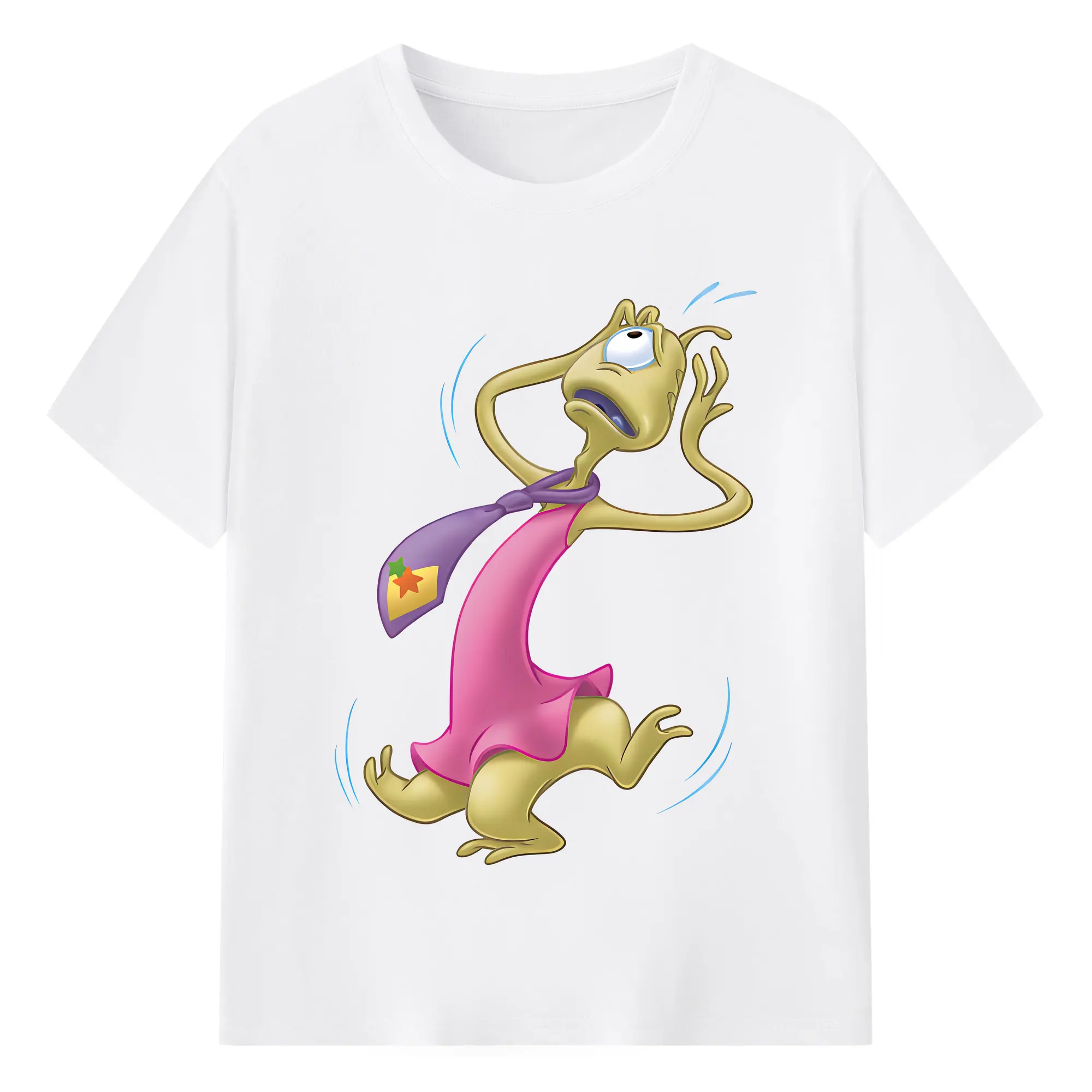 リロ＆スティッチ グッズ プリークリー - 綿100％ 半袖Tシャツ ・ フロントプリント ・ 快適 通気性 ・ 日常使い 散歩 スポーツ用