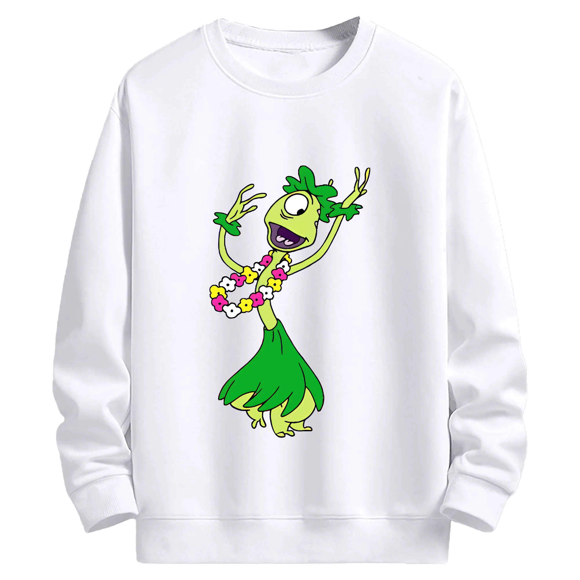 リロ＆スティッチ グッズ プリークリー - 高品質 クルーネック スウェット ・ コットン59％ ポリエステル41％ ・ ユニセックス 長袖 トレーナー ・ カジュアル デイリー スポーツ 散歩用