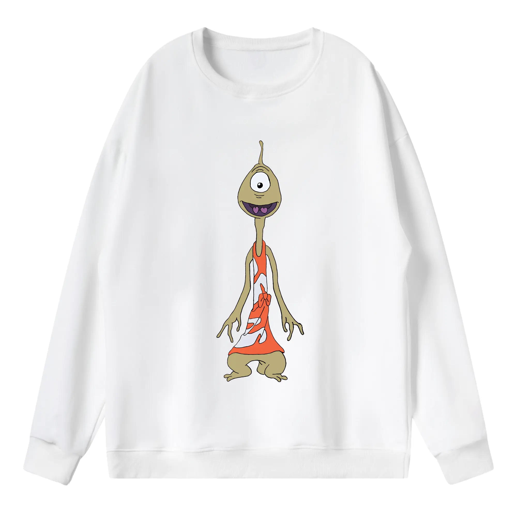 リロ＆スティッチ グッズ プリークリー - 薄手 クルーネック スウェット 裏毛260g · ポリエステル 春秋向け カジュアル 男女兼用 · トレーナー デイリー スポーツ 散歩に最適