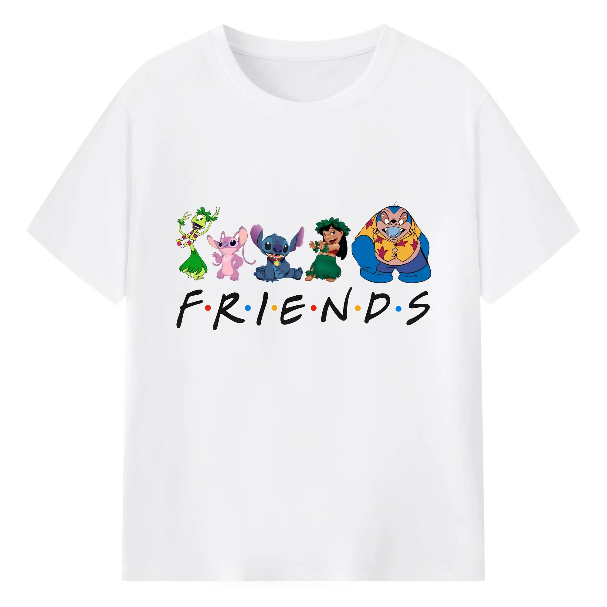 リロ＆スティッチ グッズ ジャンバ博士 - 綿100％ 半袖Tシャツ ・ フロントプリント ・ 快適 通気性 ・ 日常使い 散歩 スポーツ用