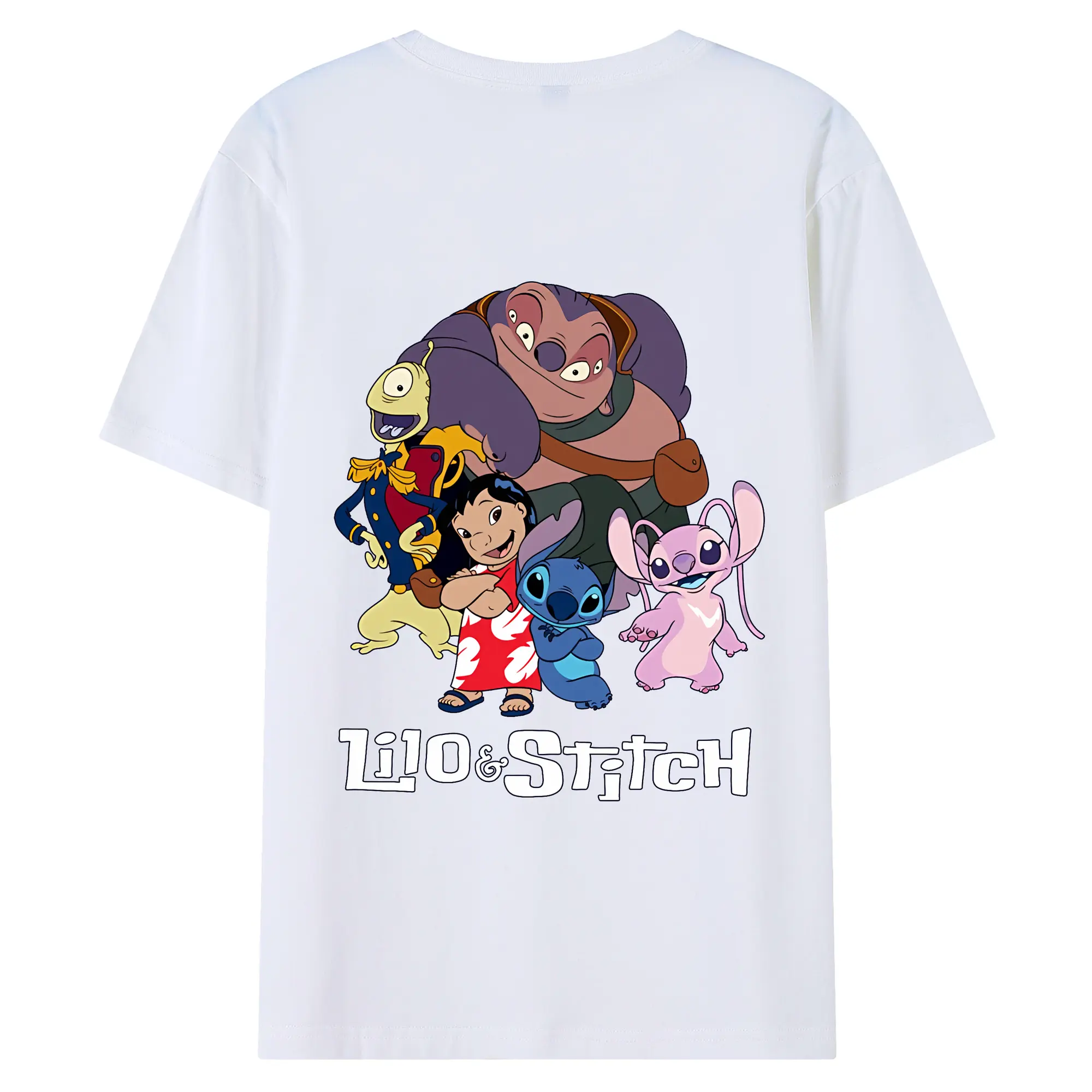 リロ＆スティッチ グッズ ジャンバ博士 - 綿100％ 半袖Tシャツ ・ バックプリント ・ 快適 通気性 ・ 日常使い 散歩 スポーツ用