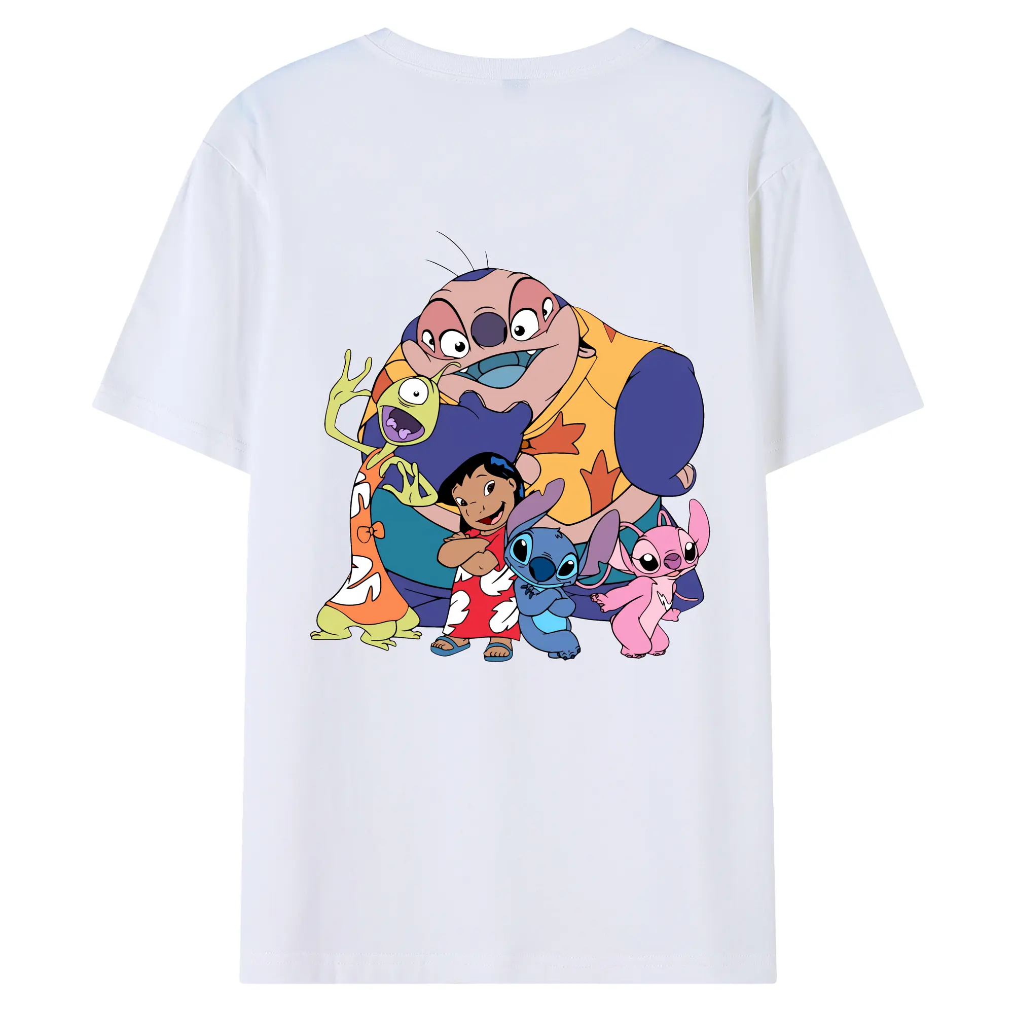 リロ＆スティッチ グッズ ジャンバ博士 - 綿100％ 半袖Tシャツ ・ バックプリント ・ 快適 通気性 ・ 日常使い 散歩 スポーツ用