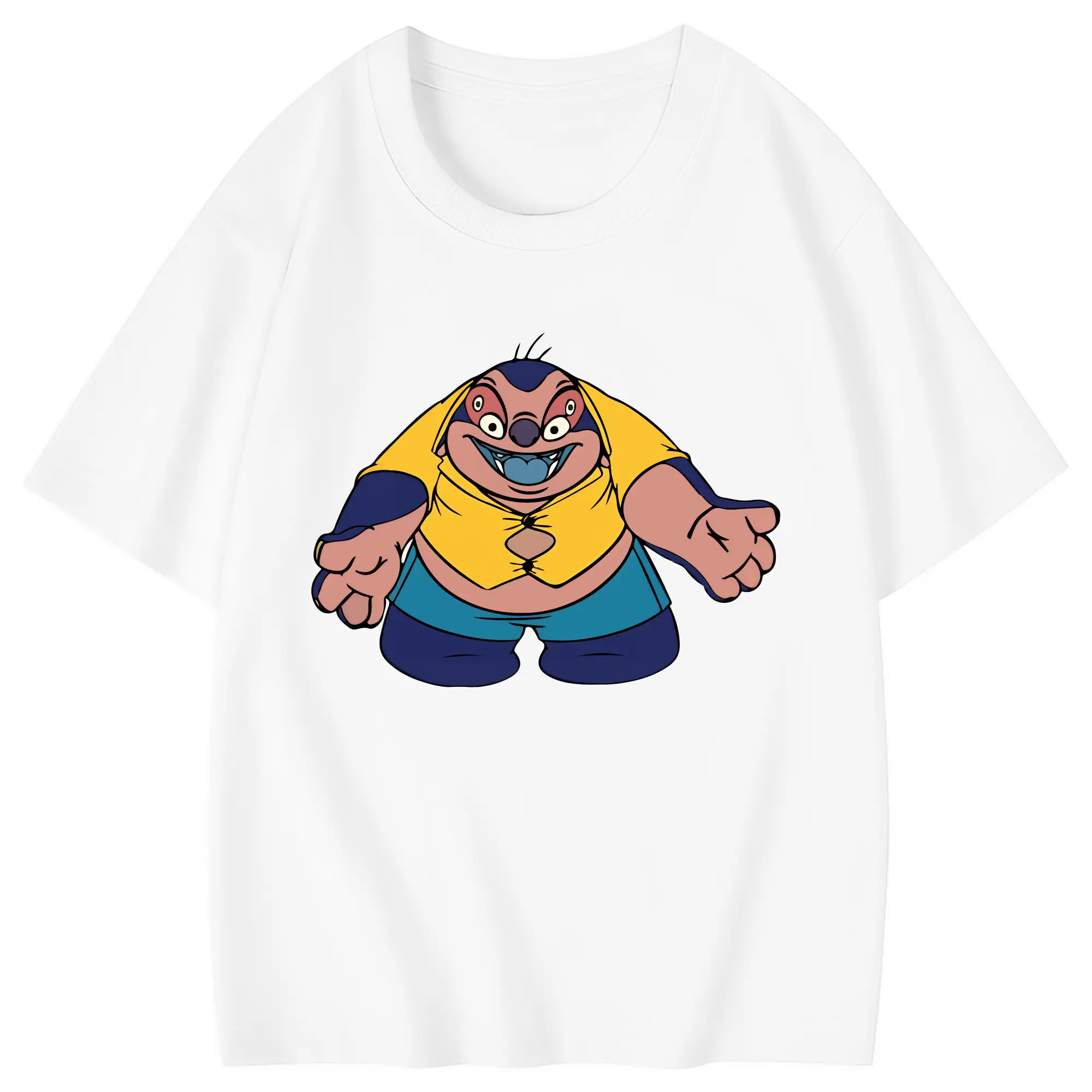 リロ＆スティッチ グッズ ジャンバ博士 - 綿100％ キッズTシャツ ・ フロントプリント ・ 快適 通気性 ・ スポーツ カジュアル 散歩用