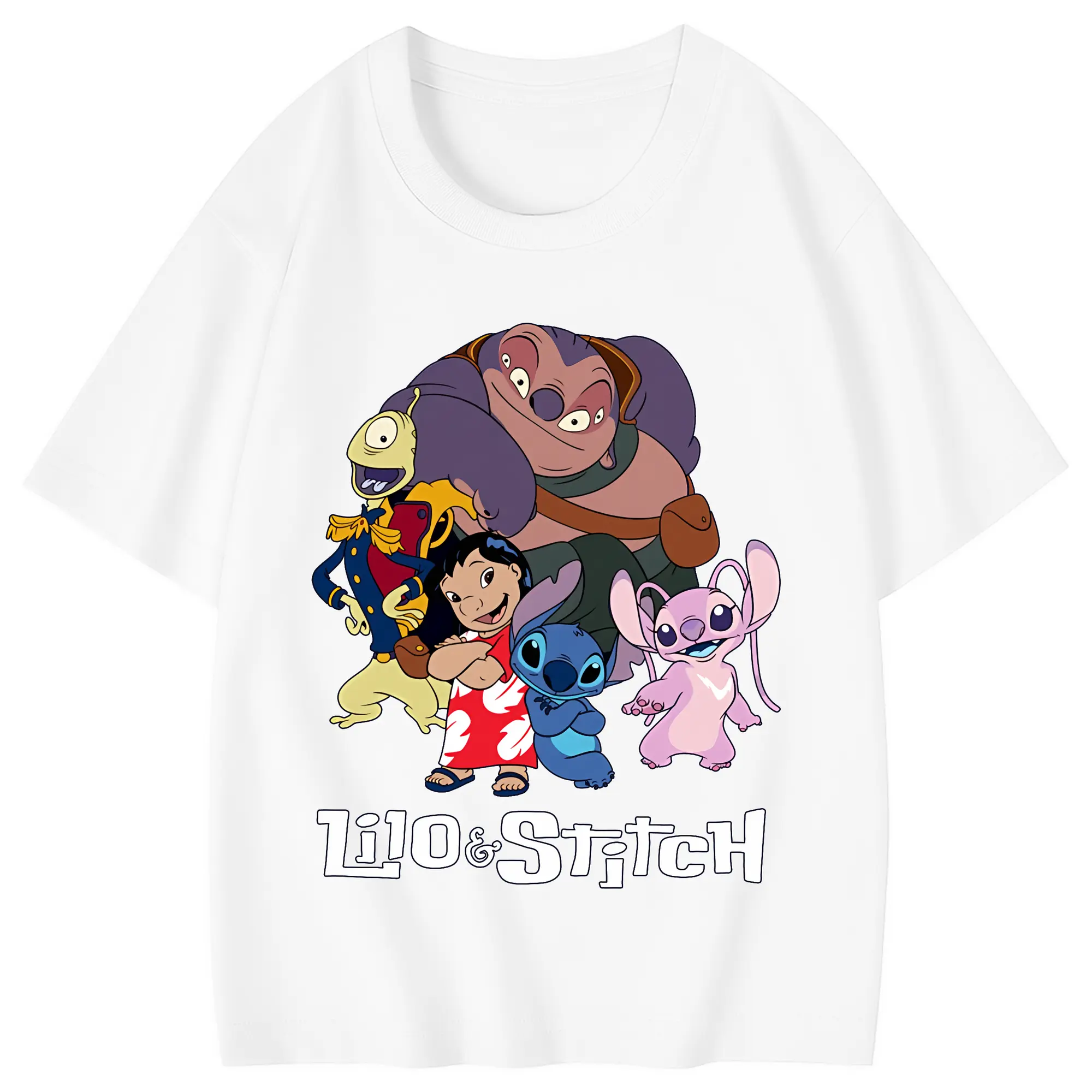 リロ＆スティッチ グッズ ジャンバ博士 - 綿100％ キッズTシャツ ・ フロントプリント ・ 快適 通気性 ・ スポーツ カジュアル 散歩用