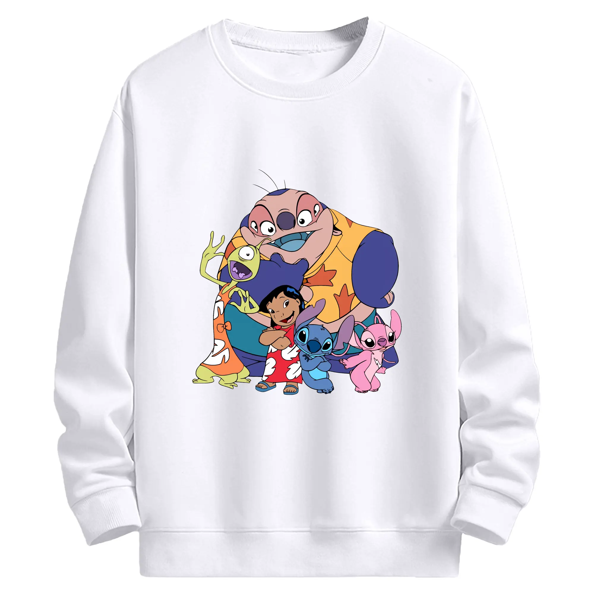 リロ＆スティッチ グッズ ジャンバ博士 - 高品質 クルーネック スウェット ・ コットン59％ ポリエステル41％ ・ ユニセックス 長袖 トレーナー ・ カジュアル デイリー スポーツ 散歩用