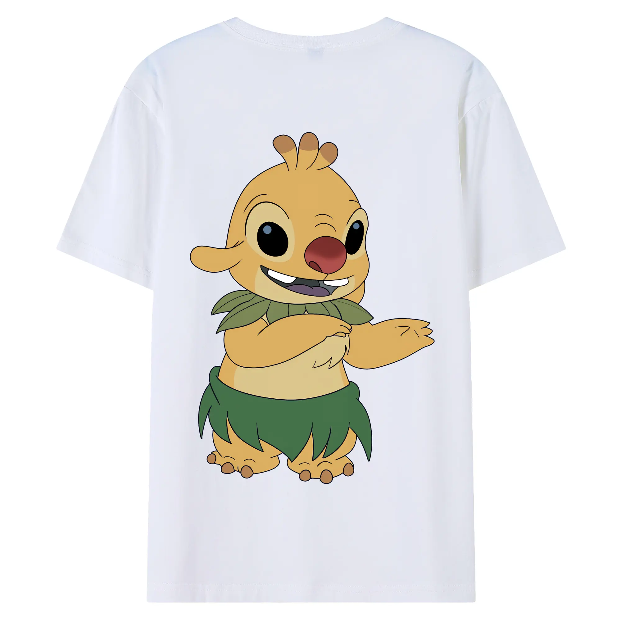 リロ＆スティッチ グッズ ルーベン - 綿100％ 半袖Tシャツ ・ バックプリント ・ 快適 通気性 ・ 日常使い 散歩 スポーツ用