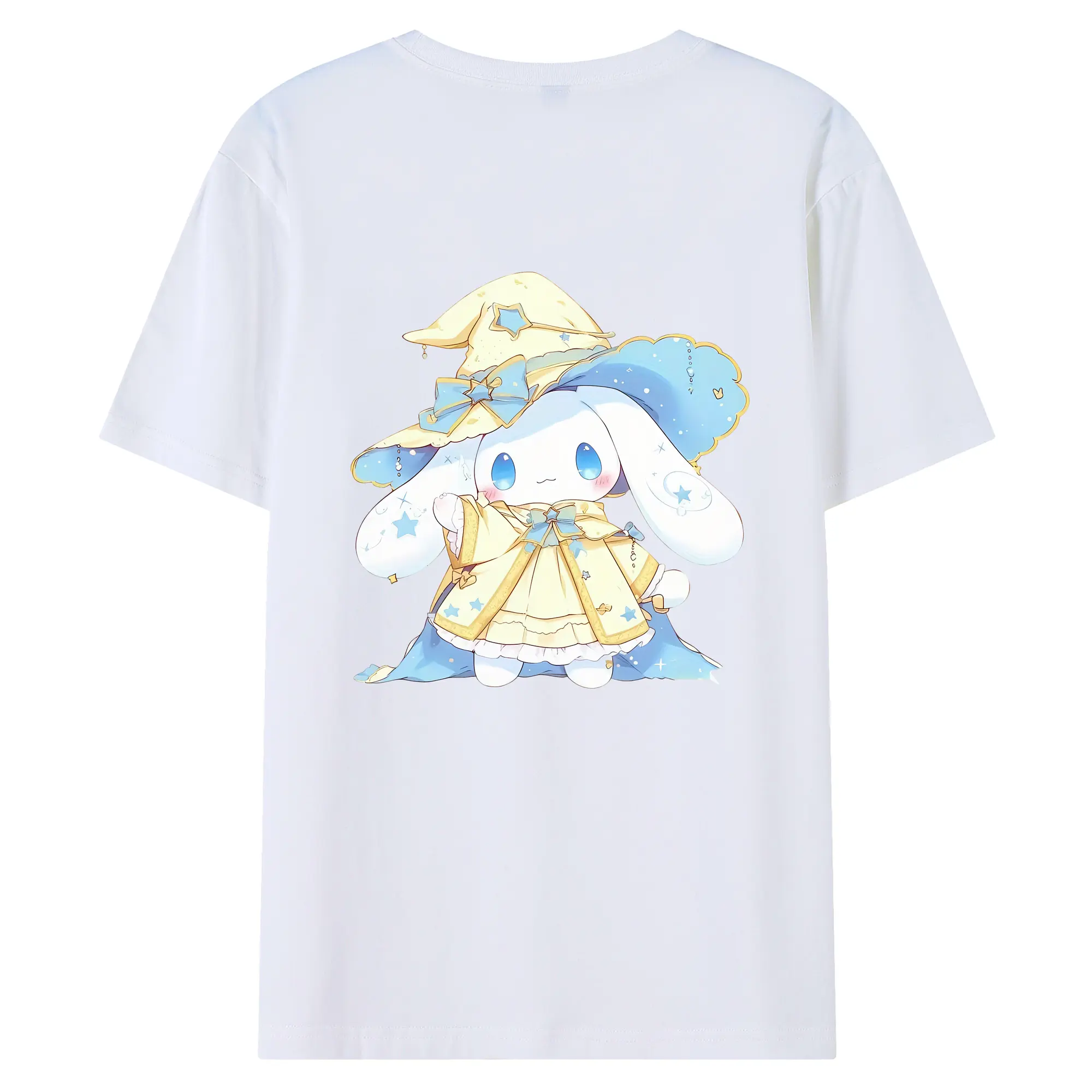 サンリオ グッズ,シナモロール - 綿100％ 半袖Tシャツ ・ バックプリント ・ 快適 通気性 ・ 日常使い 散歩 スポーツ用