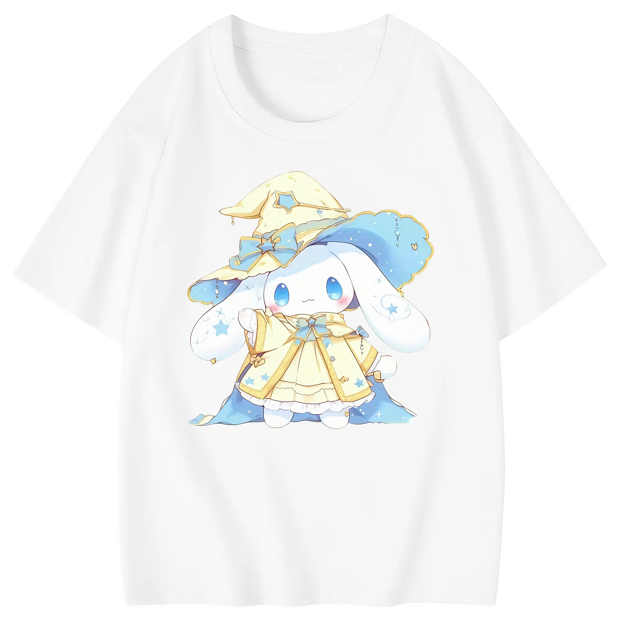 サンリオ グッズ,シナモロール - 綿100％ キッズTシャツ ・ フロントプリント ・ 快適 通気性 ・ スポーツ カジュアル 散歩用