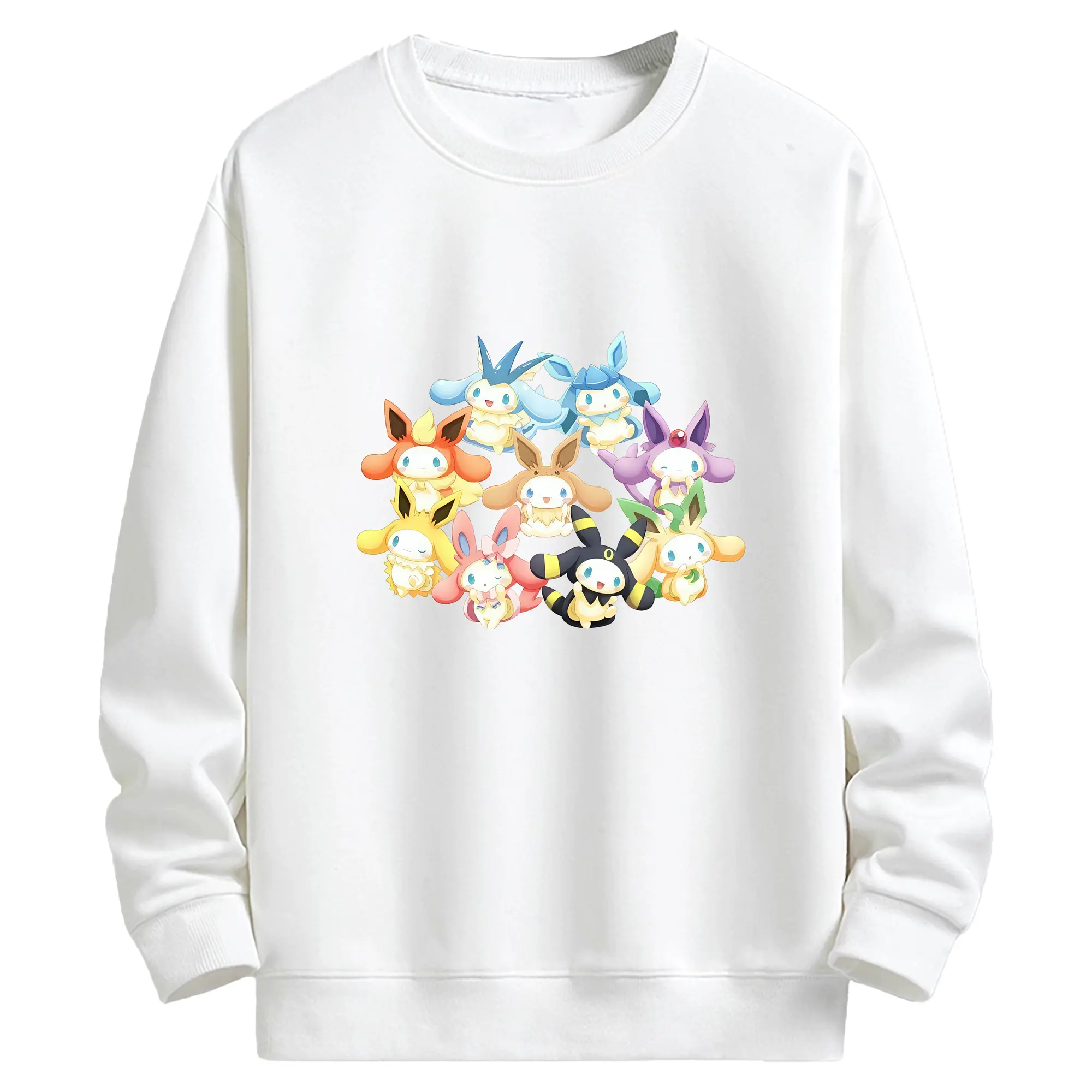 サンリオ グッズ,シナモロール - キッズ クルーネックスウェットシャツ ・ フロントプリント ・ 綿80％ ポリエステル20％ ・ 快適 通学 スポーツ 日常使い お散歩用