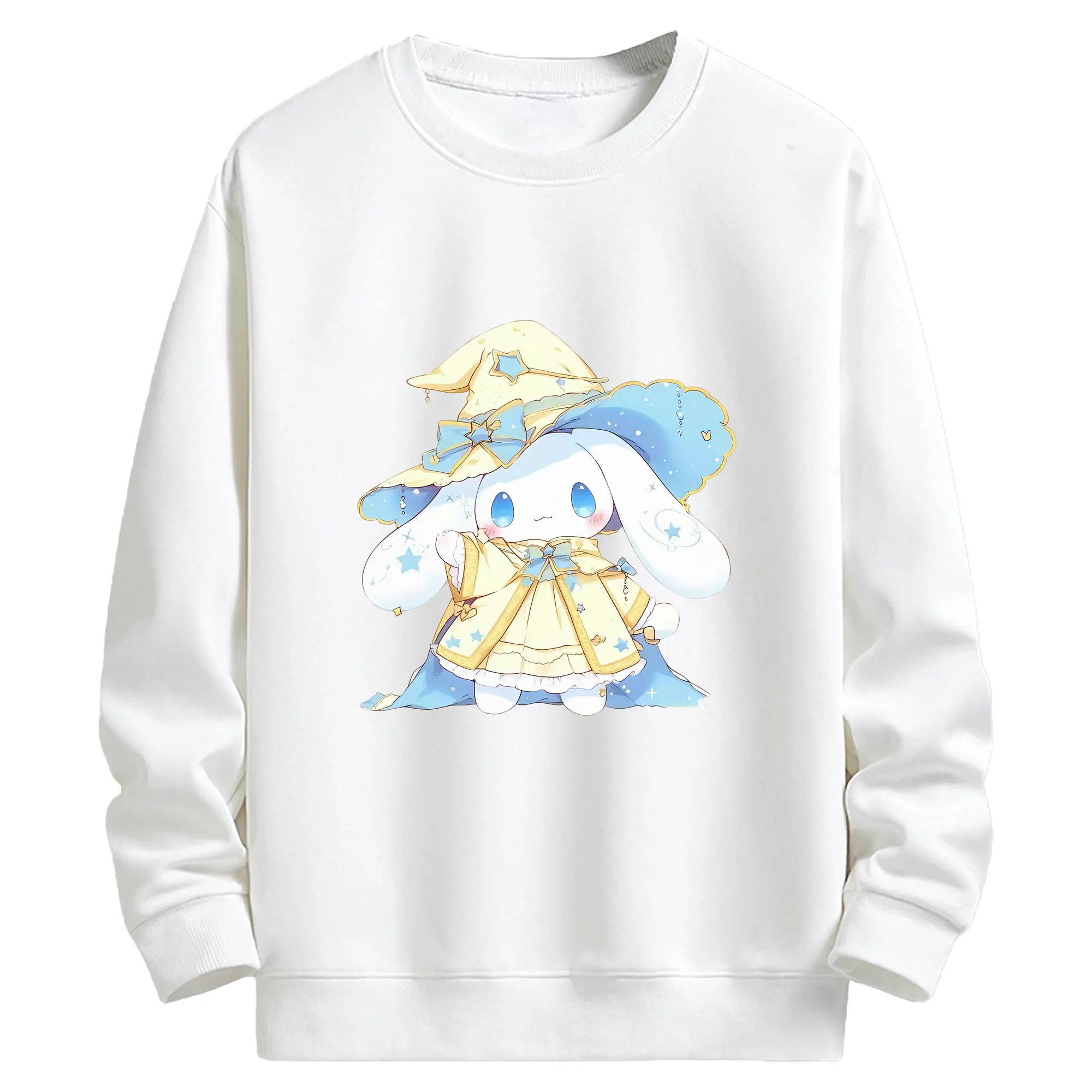 サンリオ グッズ,シナモロール - キッズ クルーネックスウェットシャツ ・ フロントプリント ・ 綿80％ ポリエステル20％ ・ 快適 通学 スポーツ 日常使い お散歩用