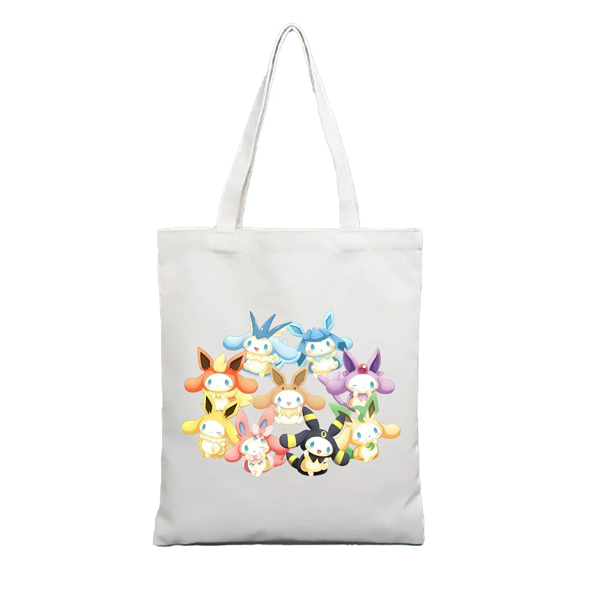 サンリオ グッズ,シナモロール - 縦型キャンバス手提げバッグ（トートバッグ） ・ キャンバス素材 ・ ショッピング用 ・ 軽量 丈夫 お手入れ簡単