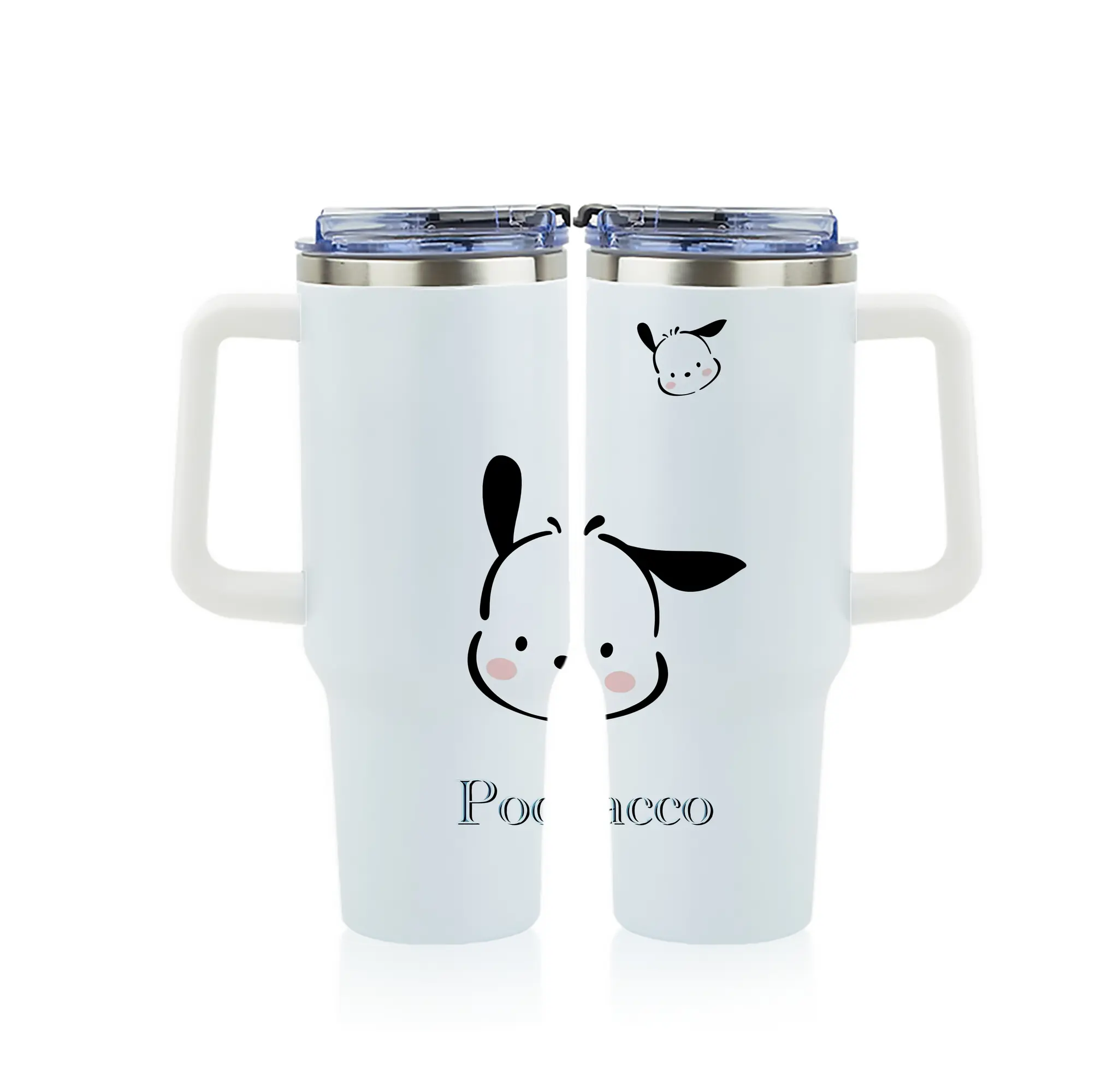 サンリオ グッズ,ポチャッコ - 1200mL フルプリント車用タンブラー ・ 304ステンレス 内側 ・ 201ステンレス 外側 ・ 保温 保冷 ・ 通勤 ドライブ アウトドア用