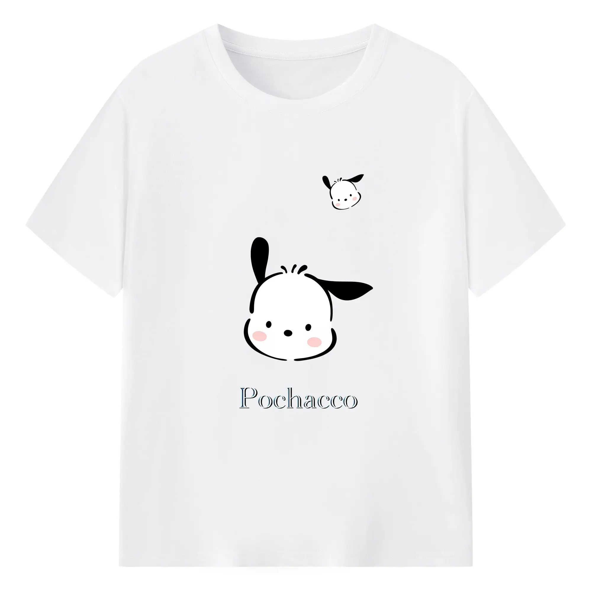 サンリオ グッズ,ポチャッコ - 綿100％ 半袖Tシャツ ・ フロントプリント ・ 快適 通気性 ・ 日常使い 散歩 スポーツ用