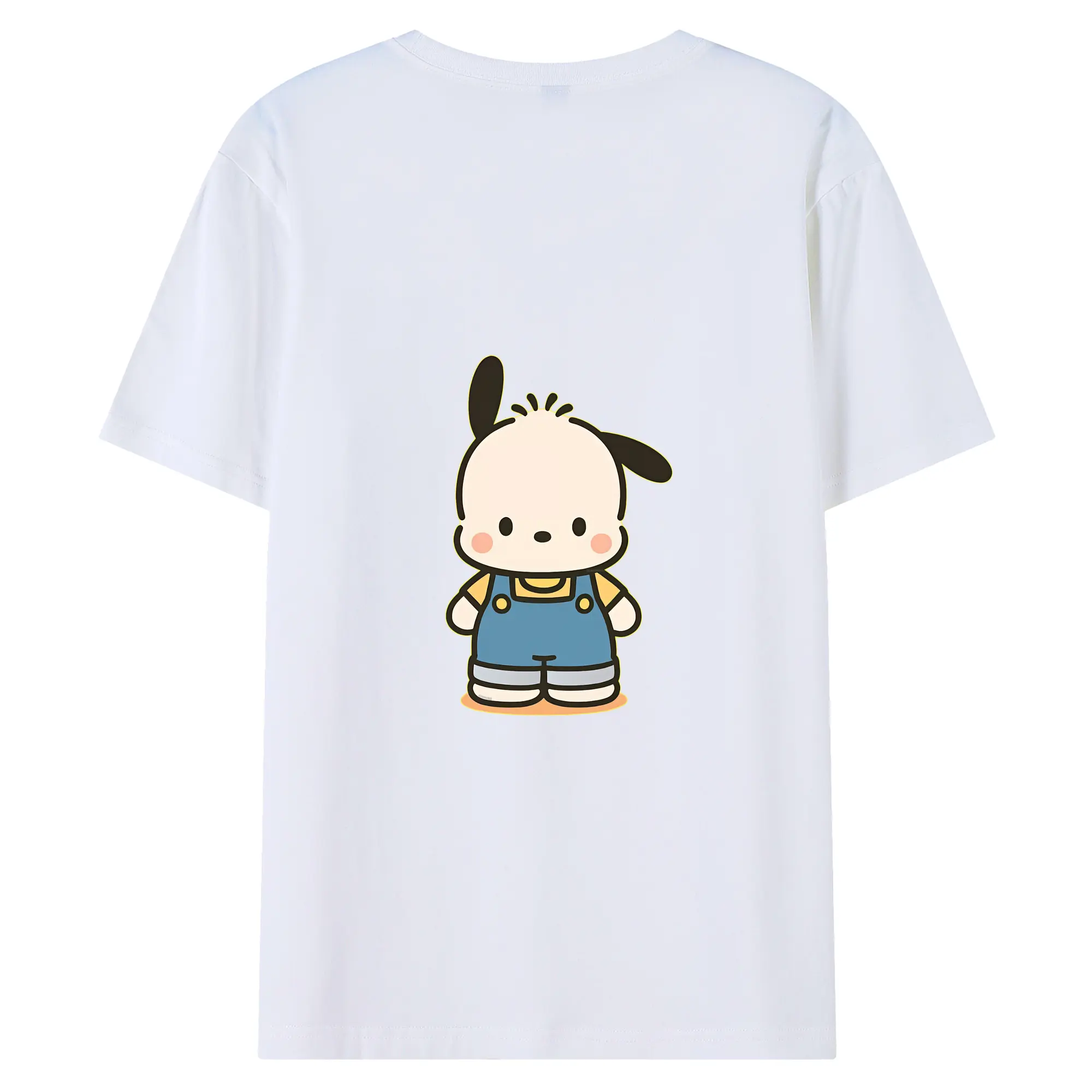 サンリオ グッズ,ポチャッコ - 綿100％ 半袖Tシャツ ・ バックプリント ・ 快適 通気性 ・ 日常使い 散歩 スポーツ用