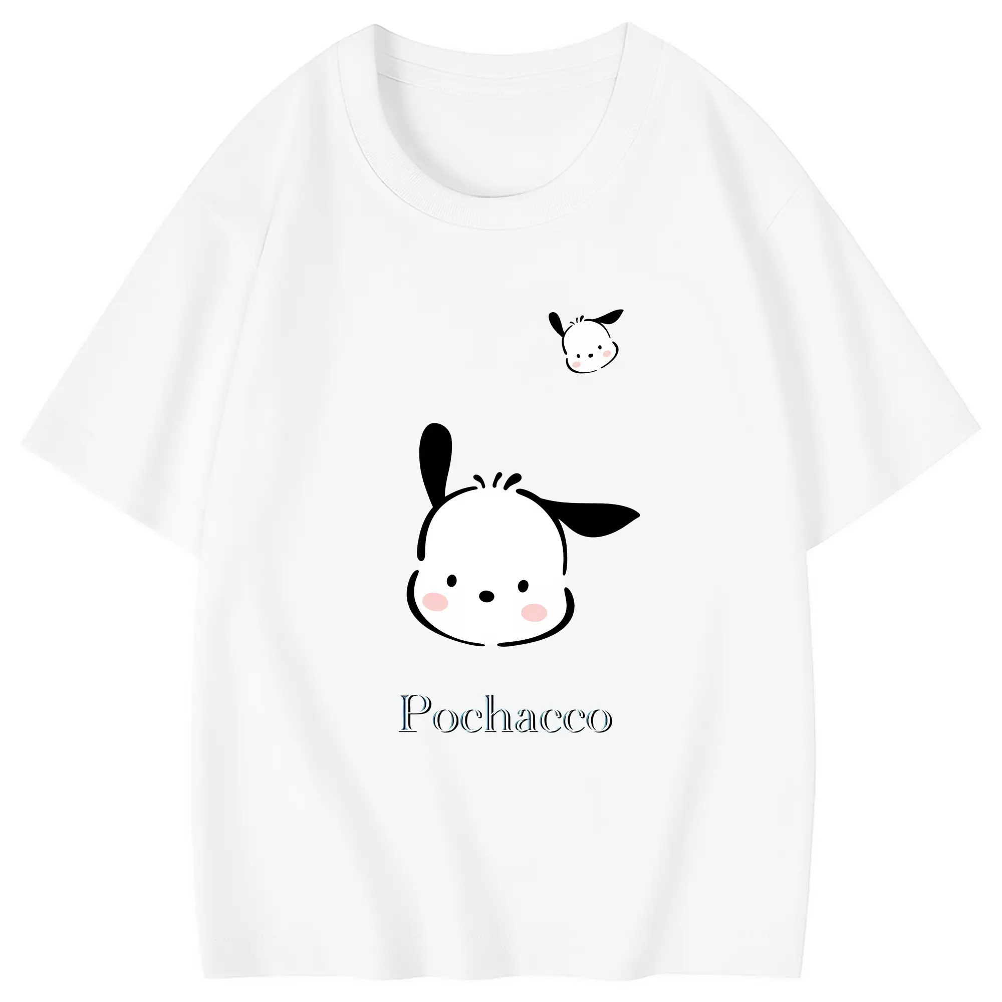 サンリオ グッズ,ポチャッコ - 綿100％ キッズTシャツ ・ フロントプリント ・ 快適 通気性 ・ スポーツ カジュアル 散歩用