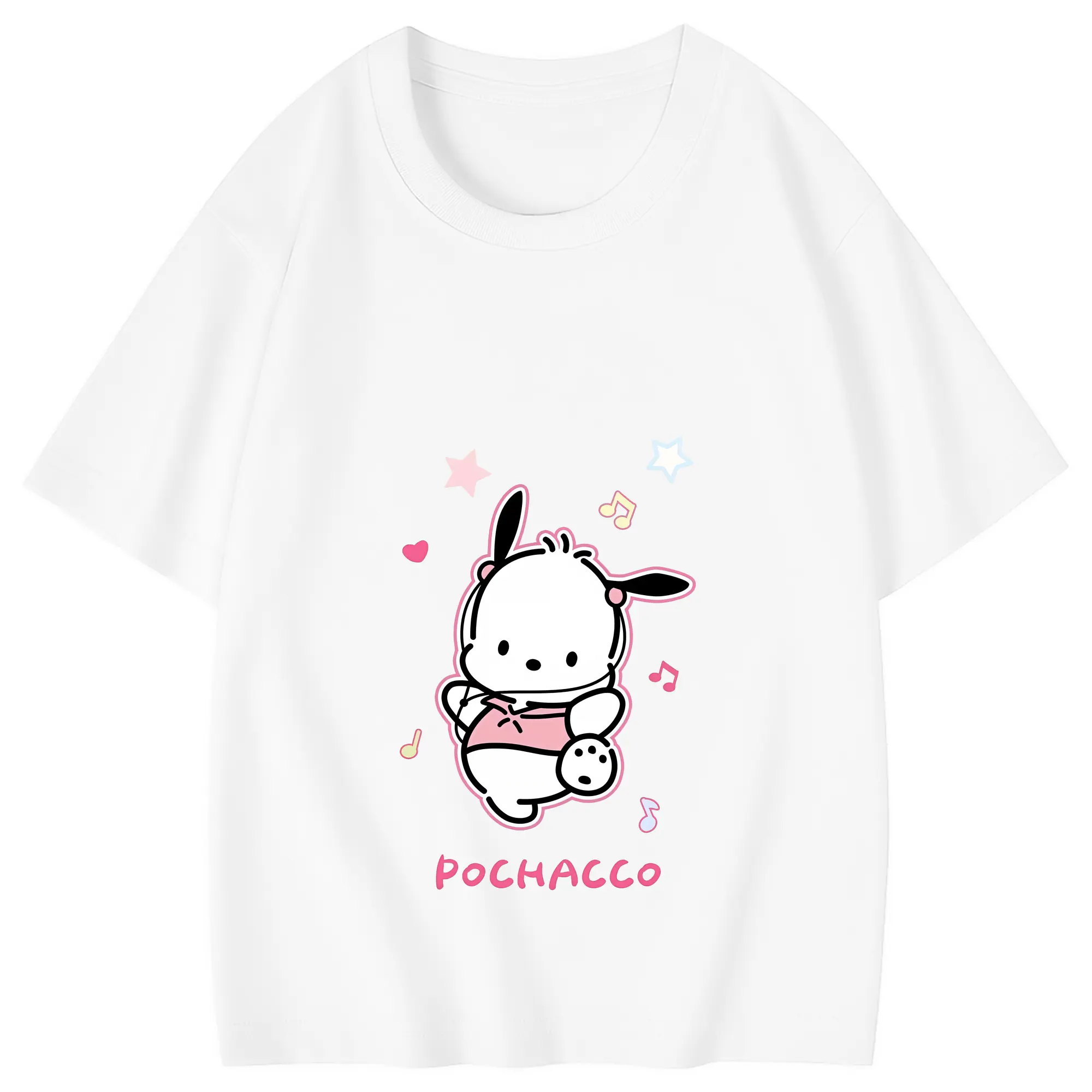 サンリオ グッズ,ポチャッコ - 綿100％ キッズTシャツ ・ フロントプリント ・ 快適 通気性 ・ スポーツ カジュアル 散歩用