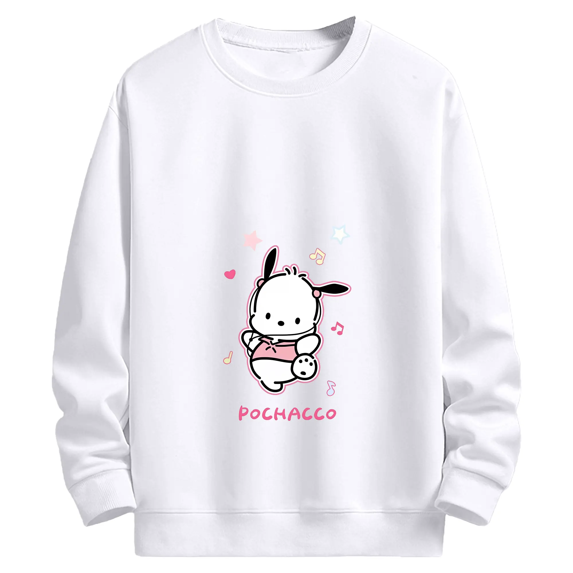 サンリオ グッズ,ポチャッコ - 高品質 クルーネック スウェット ・ コットン59％ ポリエステル41％ ・ ユニセックス 長袖 トレーナー ・ カジュアル デイリー スポーツ 散歩用