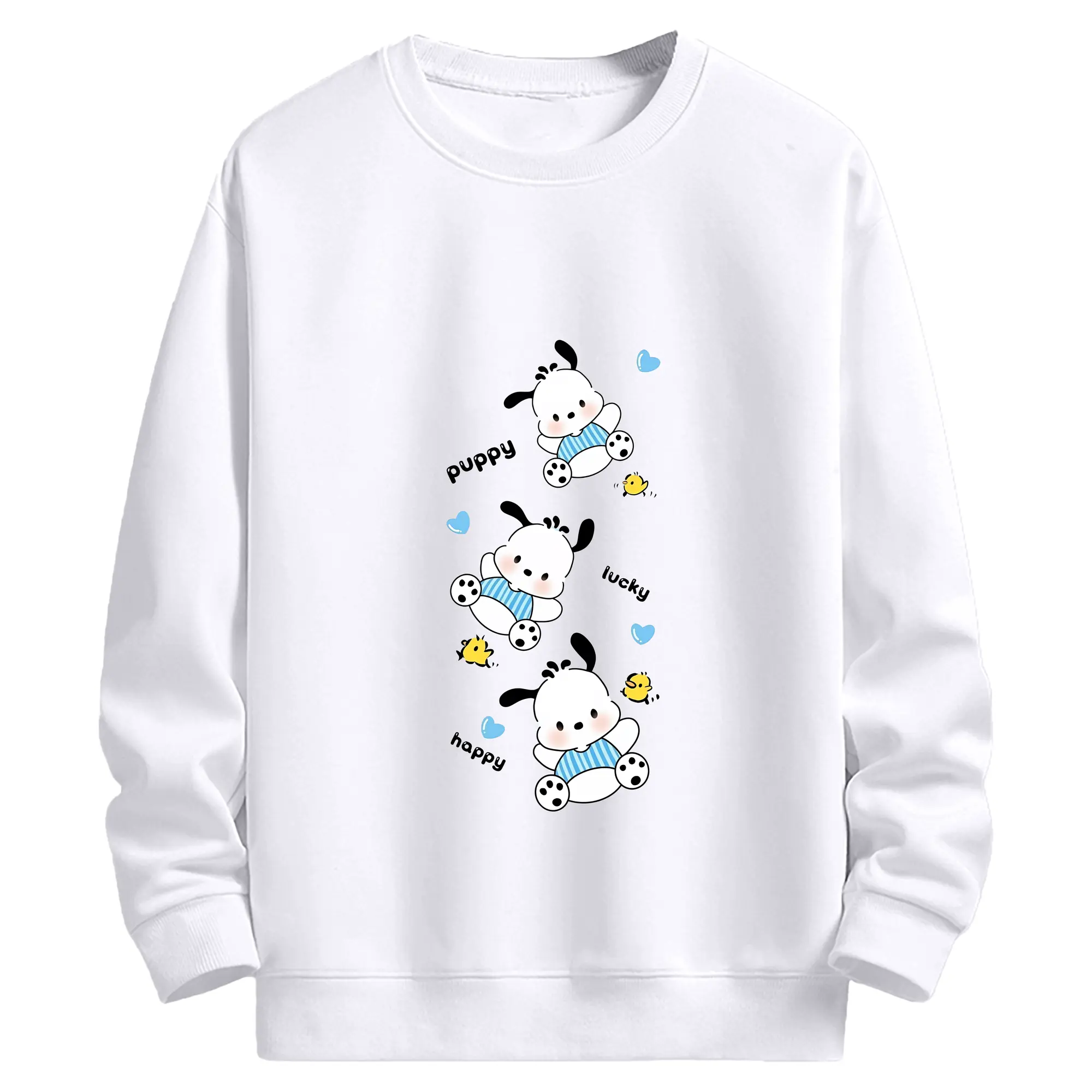 サンリオ グッズ,ポチャッコ - 高品質 クルーネック スウェット ・ コットン59％ ポリエステル41％ ・ ユニセックス 長袖 トレーナー ・ カジュアル デイリー スポーツ 散歩用