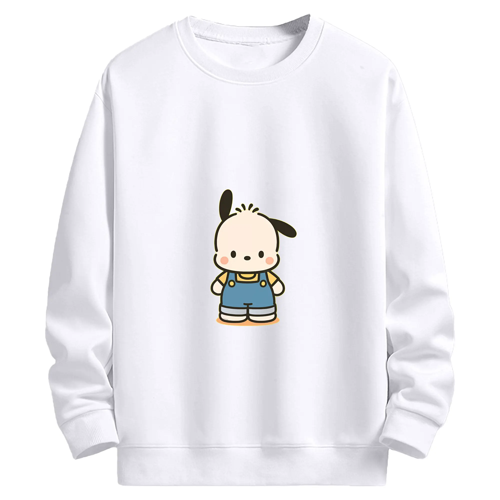 サンリオ グッズ,ポチャッコ - 高品質 クルーネック スウェット ・ コットン59％ ポリエステル41％ ・ ユニセックス 長袖 トレーナー ・ カジュアル デイリー スポーツ 散歩用
