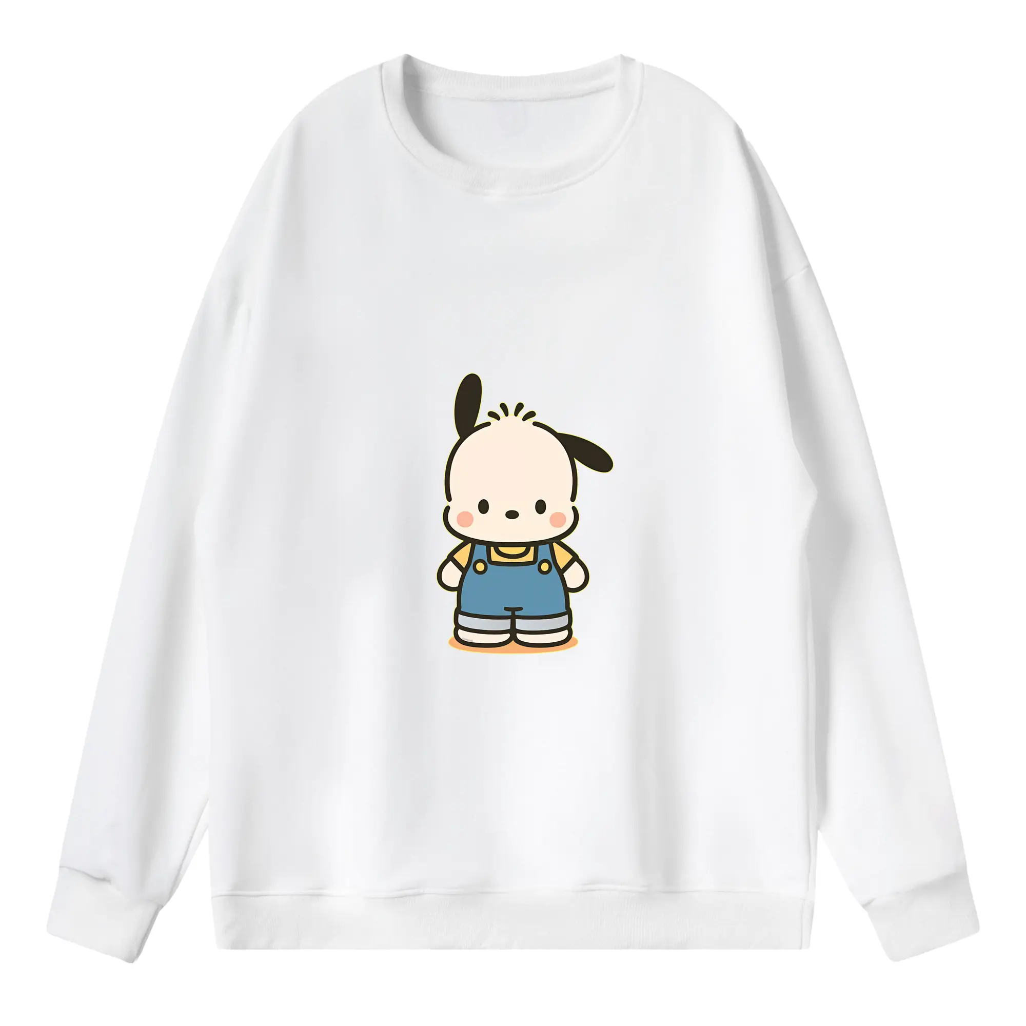 サンリオ グッズ,ポチャッコ - 薄手 クルーネック スウェット 裏毛260g · ポリエステル 春秋向け カジュアル 男女兼用 · トレーナー デイリー スポーツ 散歩に最適