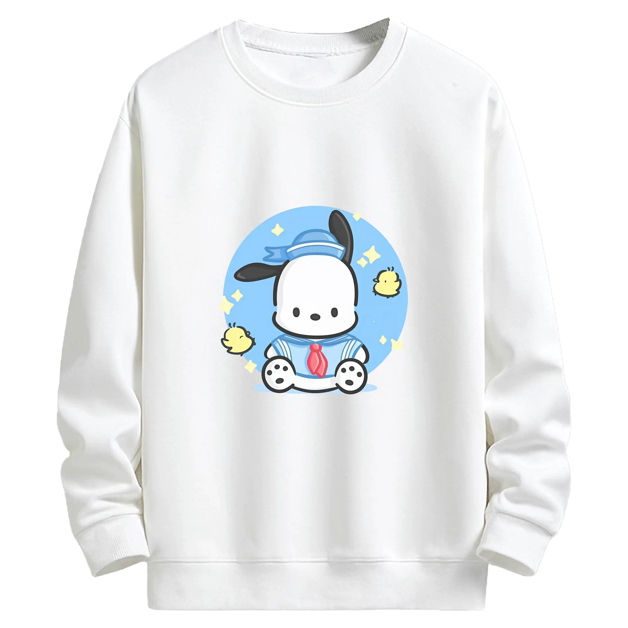 サンリオ グッズ,ポチャッコ - キッズ クルーネックスウェットシャツ ・ フロントプリント ・ 綿80％ ポリエステル20％ ・ 快適 通学 スポーツ 日常使い お散歩用