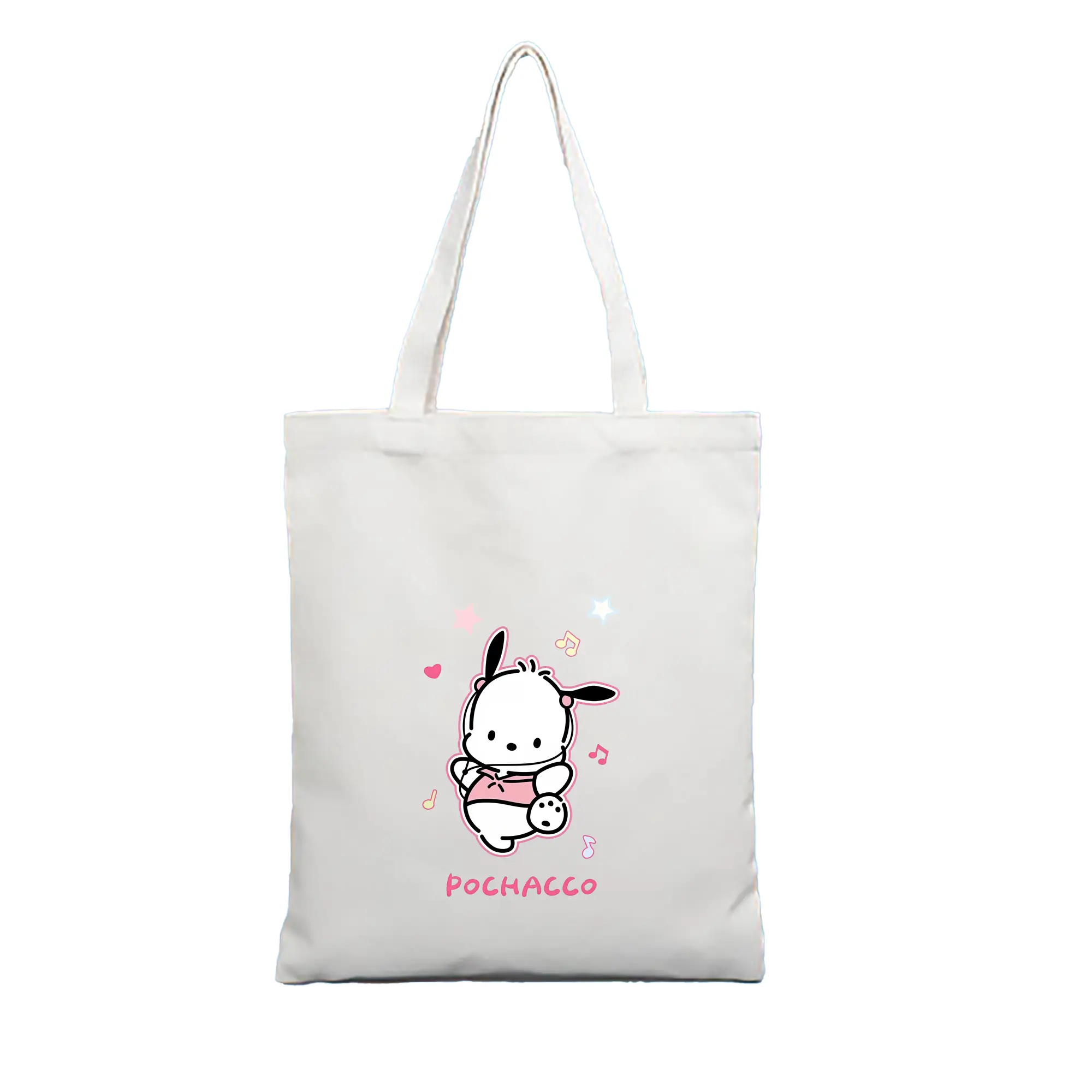 サンリオ グッズ,ポチャッコ - 縦型キャンバス手提げバッグ（トートバッグ） ・ キャンバス素材 ・ ショッピング用 ・ 軽量 丈夫 お手入れ簡単