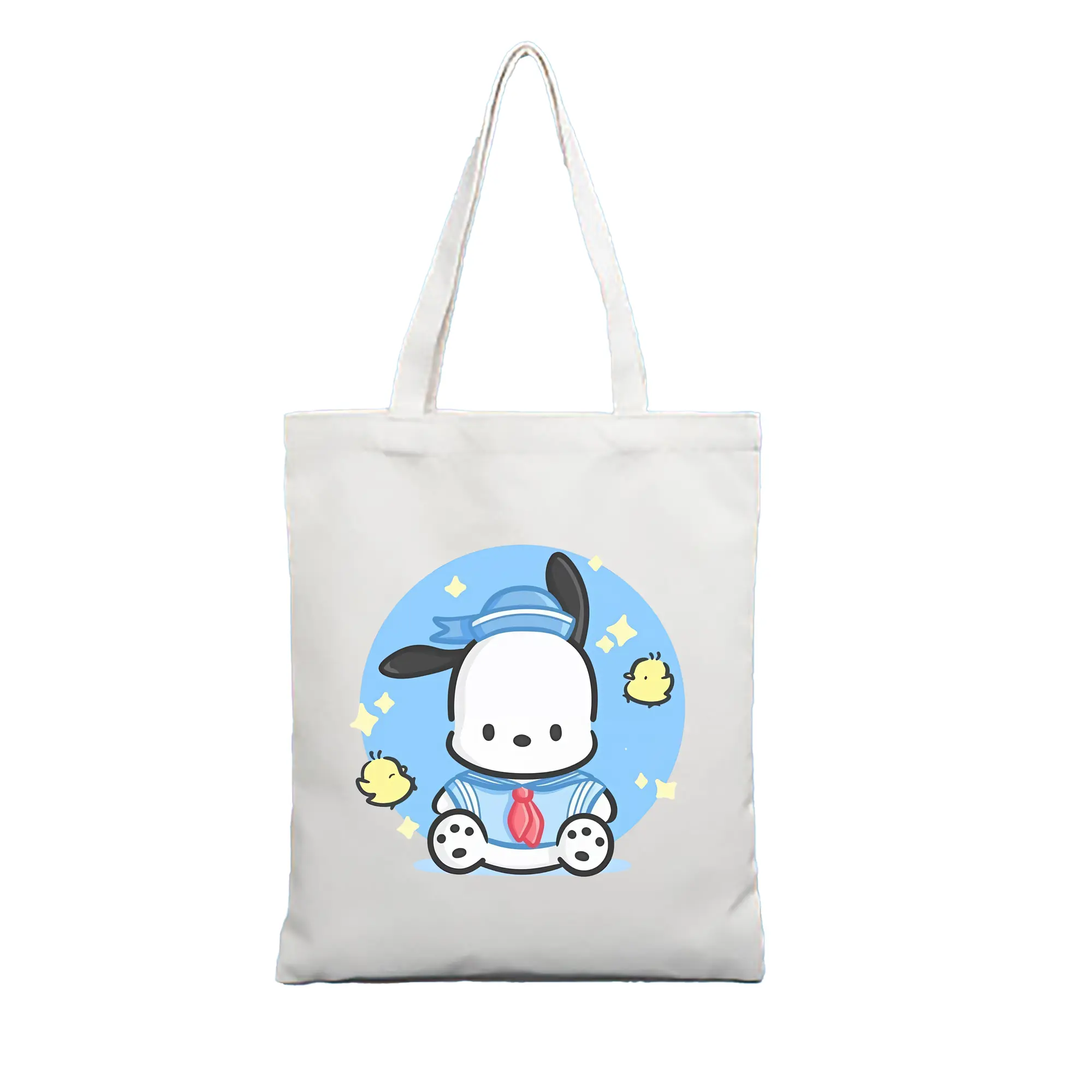 サンリオ グッズ,ポチャッコ - 縦型キャンバス手提げバッグ（トートバッグ） ・ キャンバス素材 ・ ショッピング用 ・ 軽量 丈夫 お手入れ簡単