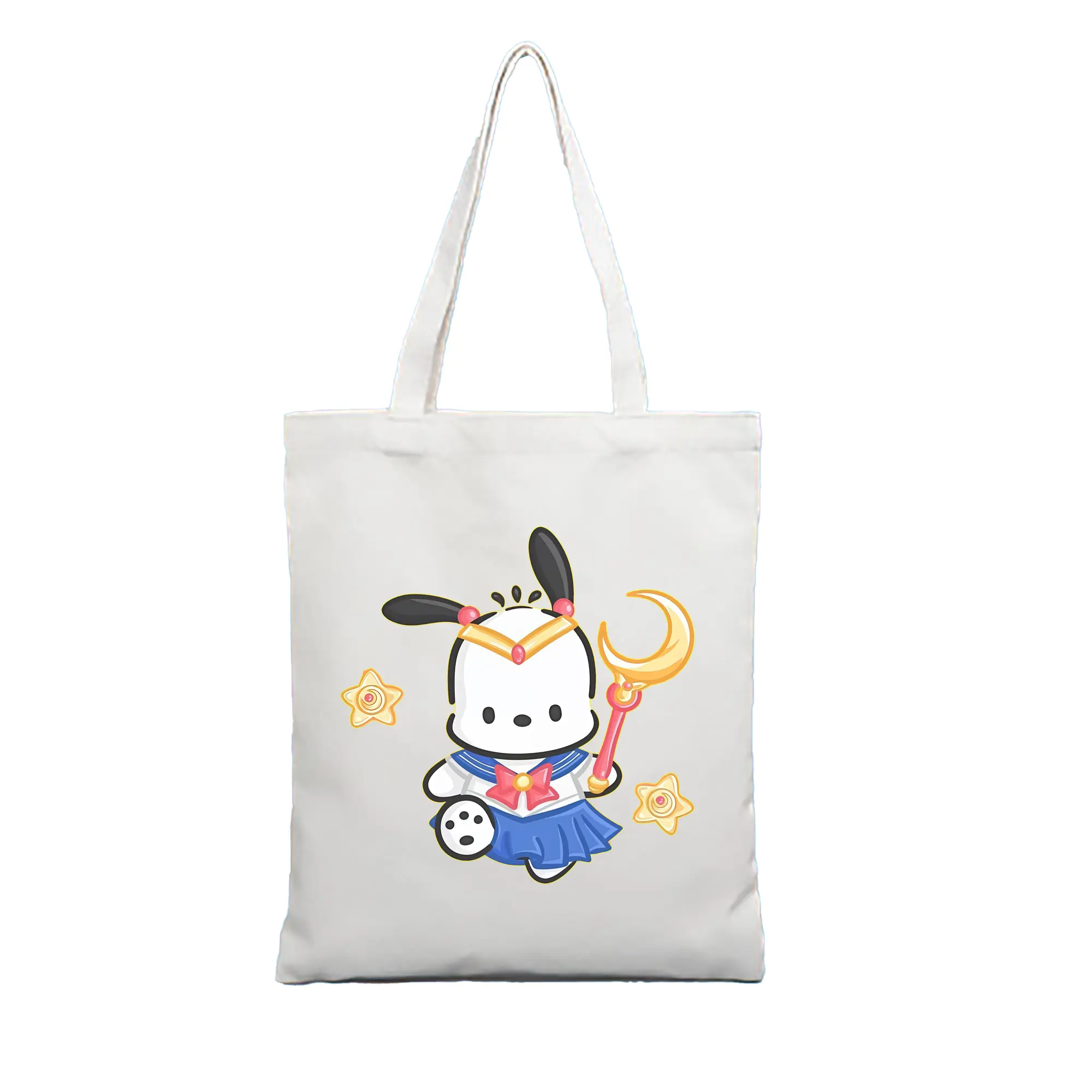 サンリオ グッズ,ポチャッコ - 縦型キャンバス手提げバッグ（トートバッグ） ・ キャンバス素材 ・ ショッピング用 ・ 軽量 丈夫 お手入れ簡単