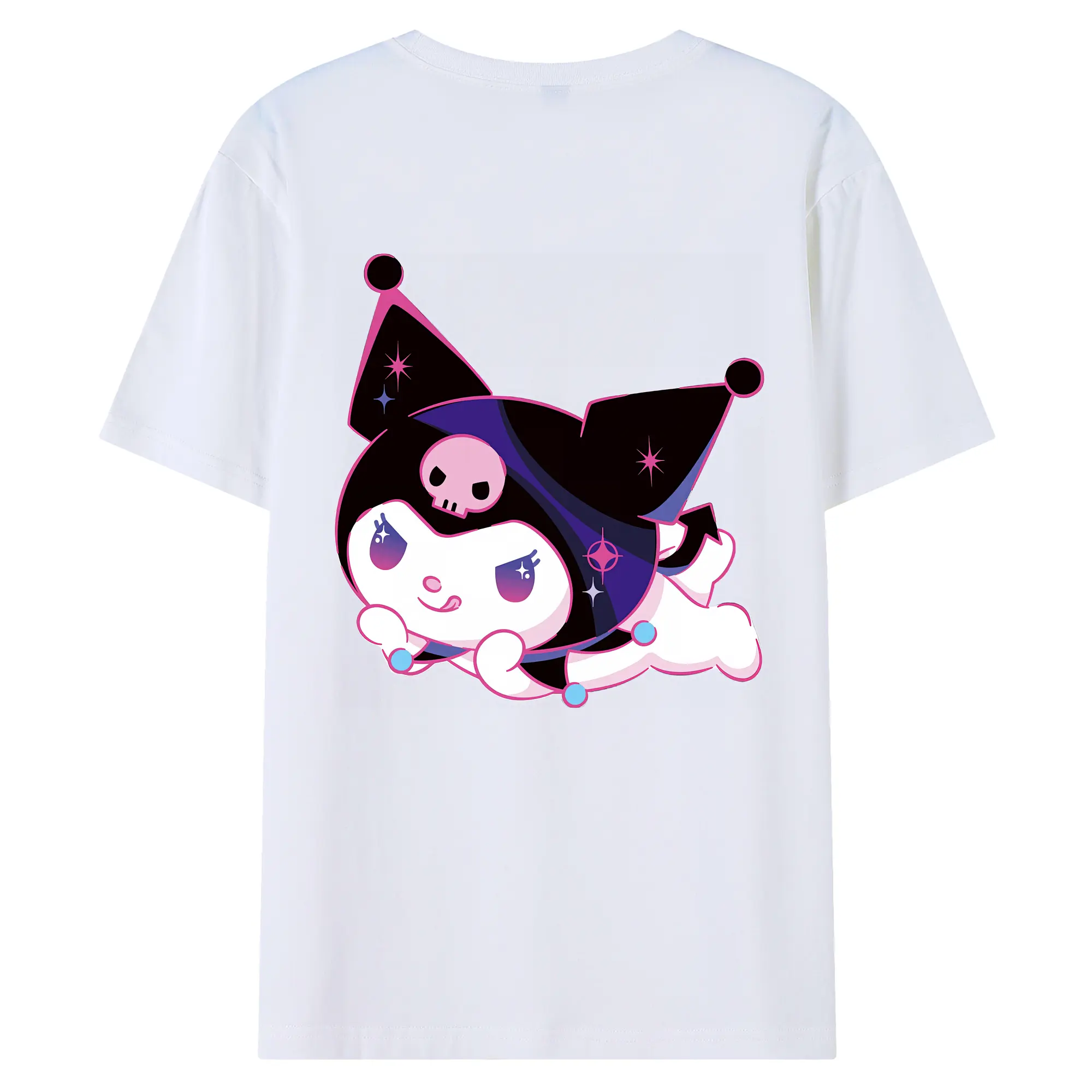 サンリオ グッズ,クロミ - 綿100％ 半袖Tシャツ ・ バックプリント ・ 快適 通気性 ・ 日常使い 散歩 スポーツ用