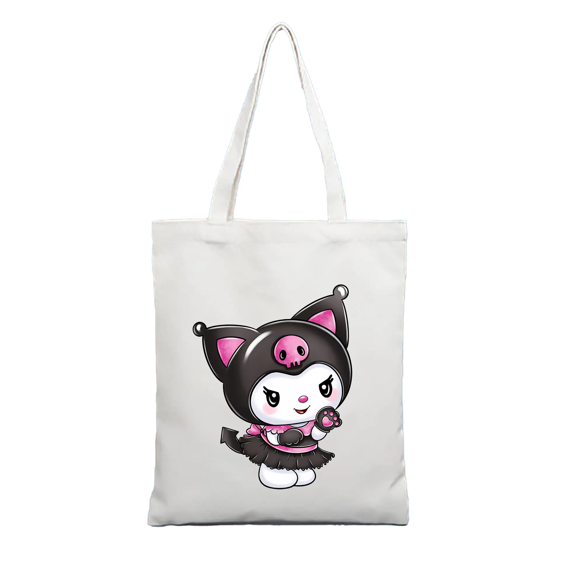 サンリオ グッズ,クロミ - 縦型キャンバス手提げバッグ（トートバッグ） ・ キャンバス素材 ・ ショッピング用 ・ 軽量 丈夫 お手入れ簡単