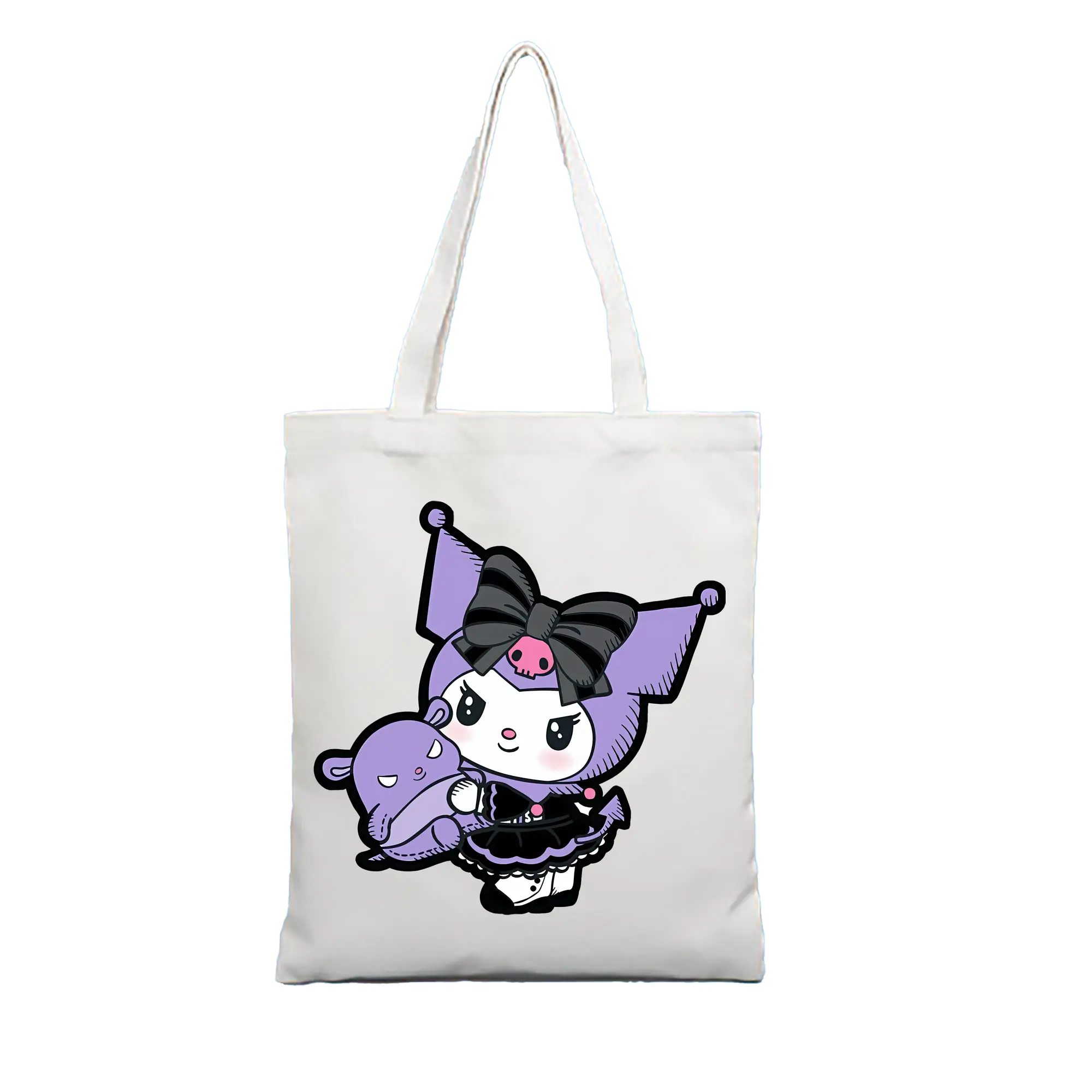 サンリオ グッズ,クロミ - 縦型キャンバス手提げバッグ（トートバッグ） ・ キャンバス素材 ・ ショッピング用 ・ 軽量 丈夫 お手入れ簡単