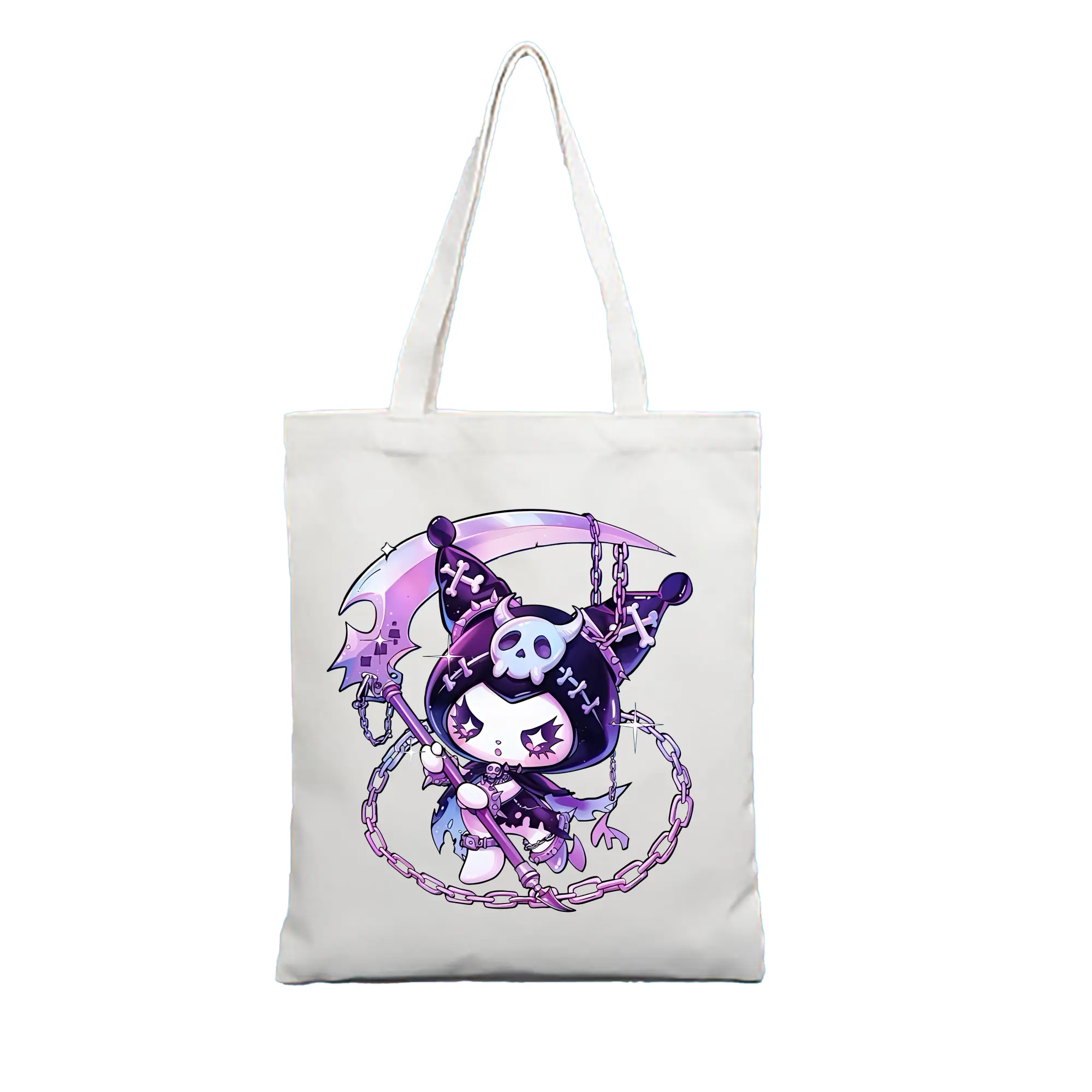 サンリオ グッズ,クロミ - 縦型キャンバス手提げバッグ（トートバッグ） ・ キャンバス素材 ・ ショッピング用 ・ 軽量 丈夫 お手入れ簡単