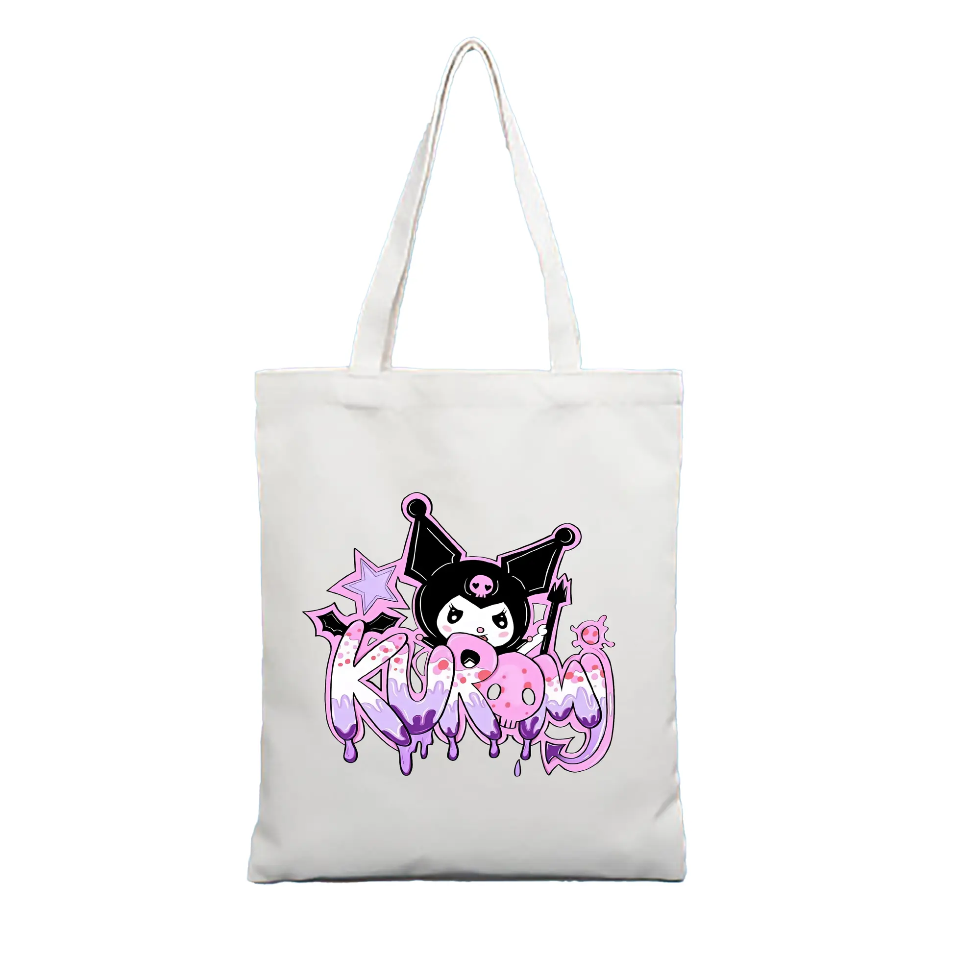 サンリオ グッズ,クロミ - 縦型キャンバス手提げバッグ（トートバッグ） ・ キャンバス素材 ・ ショッピング用 ・ 軽量 丈夫 お手入れ簡単