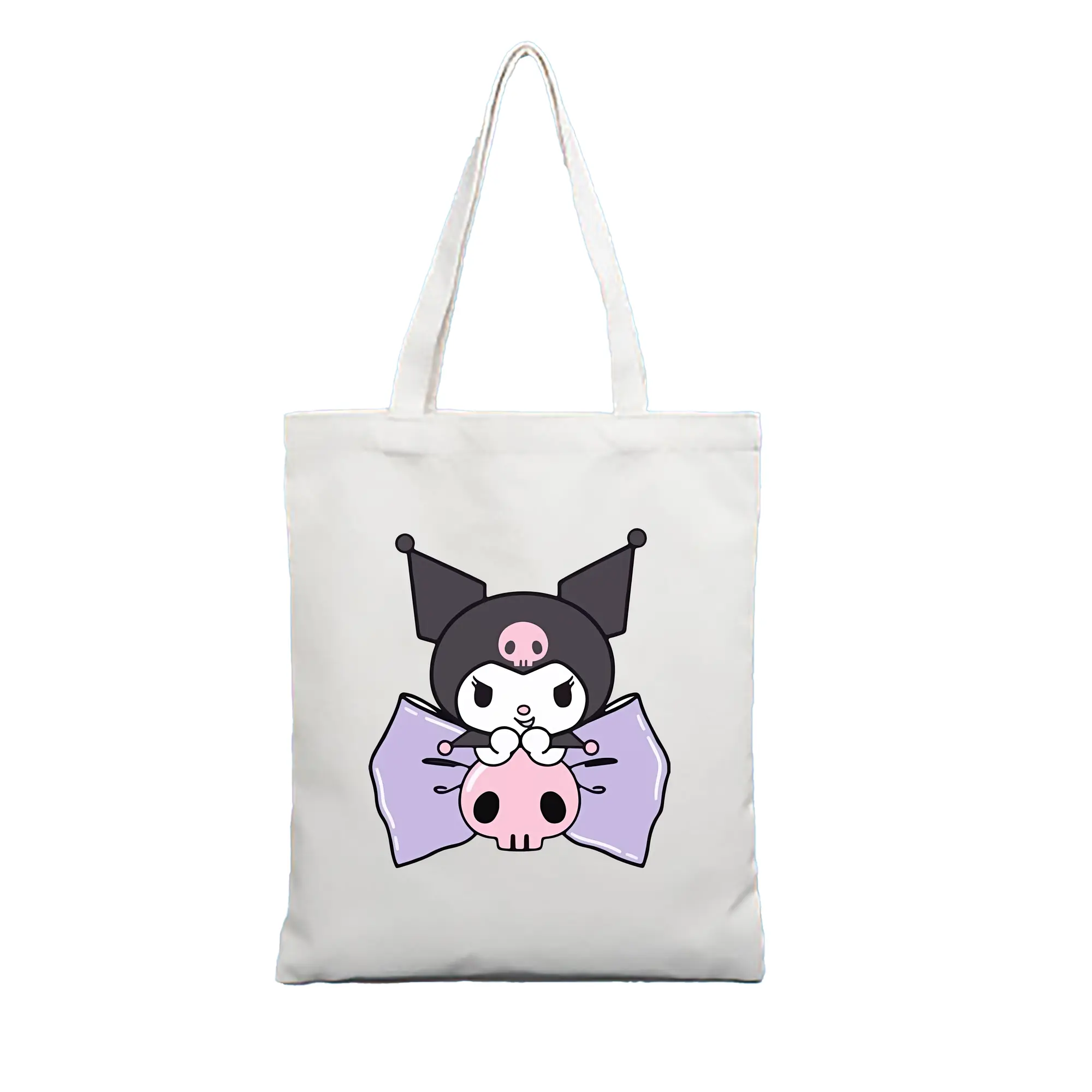 サンリオ グッズ,クロミ - 縦型キャンバス手提げバッグ（トートバッグ） ・ キャンバス素材 ・ ショッピング用 ・ 軽量 丈夫 お手入れ簡単