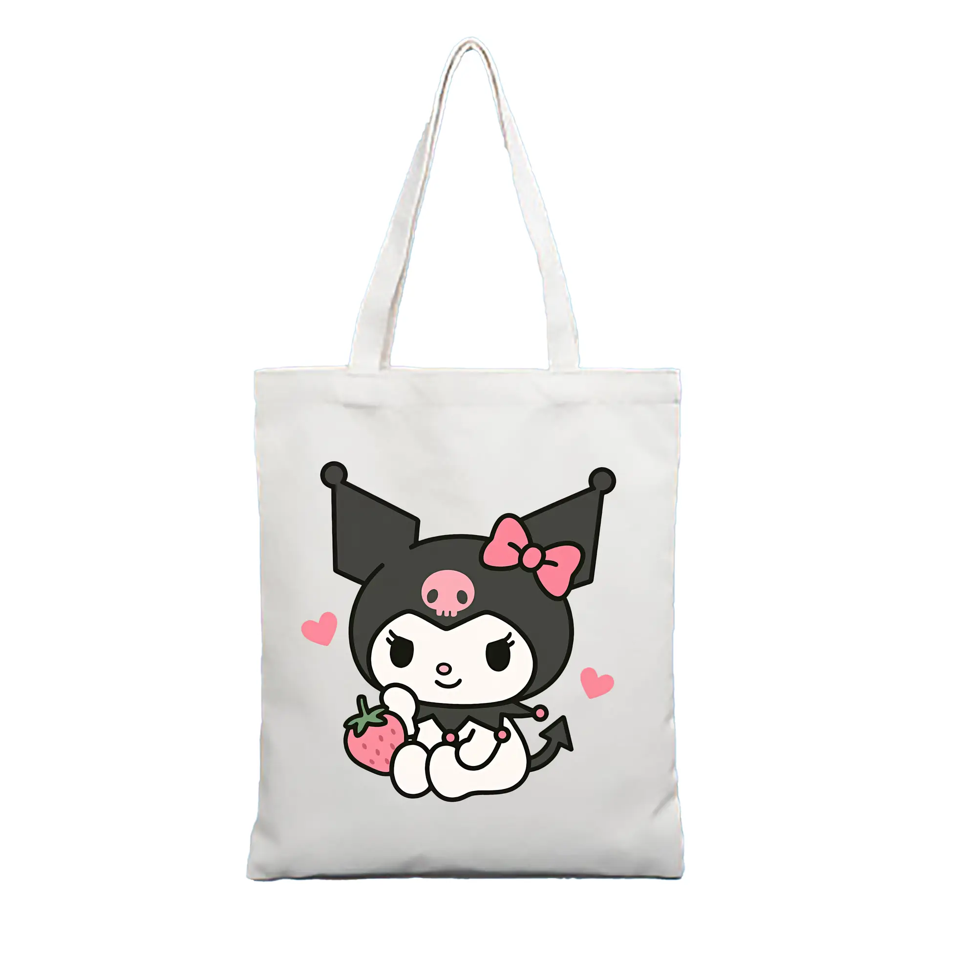 サンリオ グッズ,クロミ - 縦型キャンバス手提げバッグ（トートバッグ） ・ キャンバス素材 ・ ショッピング用 ・ 軽量 丈夫 お手入れ簡単