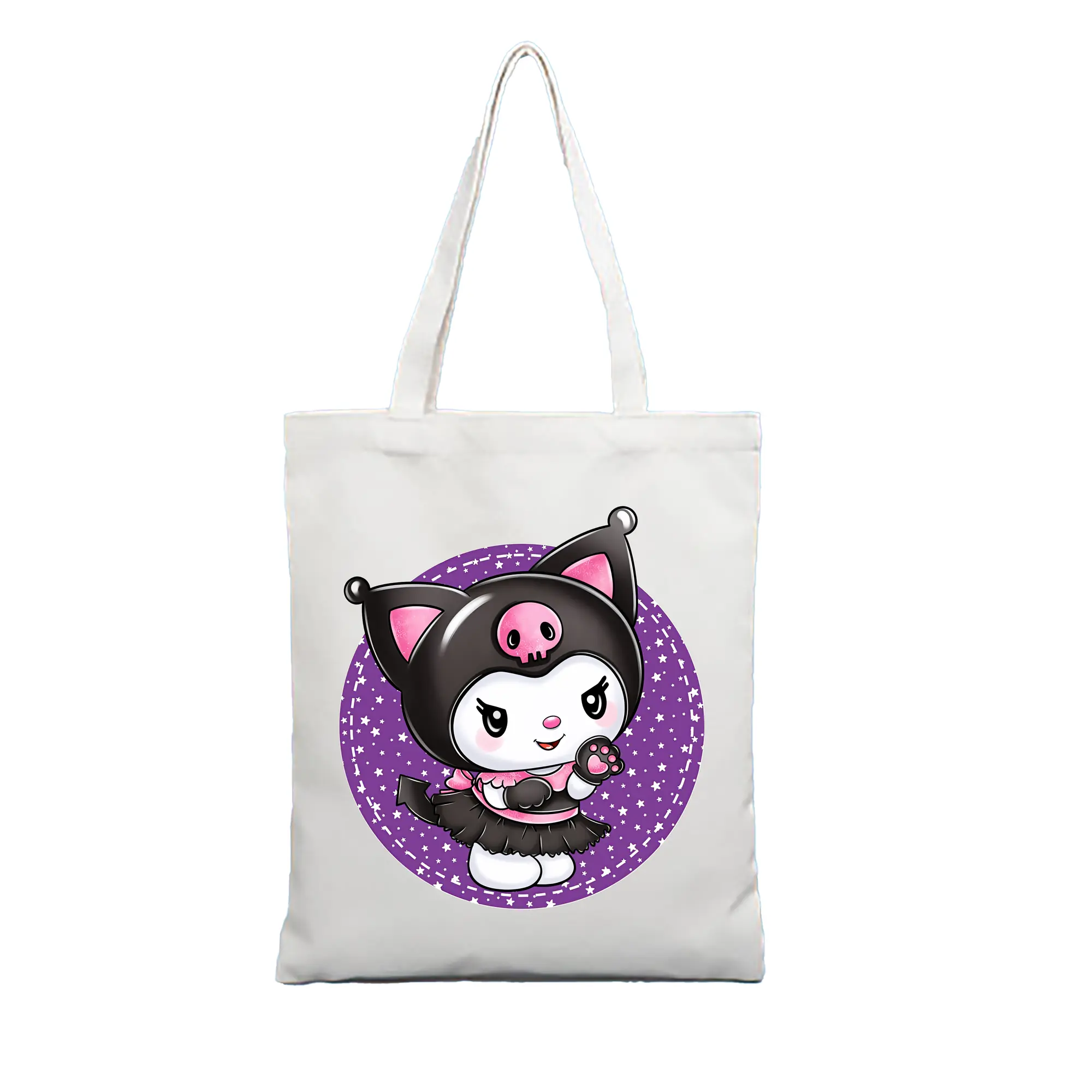 サンリオ グッズ,クロミ - 縦型キャンバス手提げバッグ（トートバッグ） ・ キャンバス素材 ・ ショッピング用 ・ 軽量 丈夫 お手入れ簡単