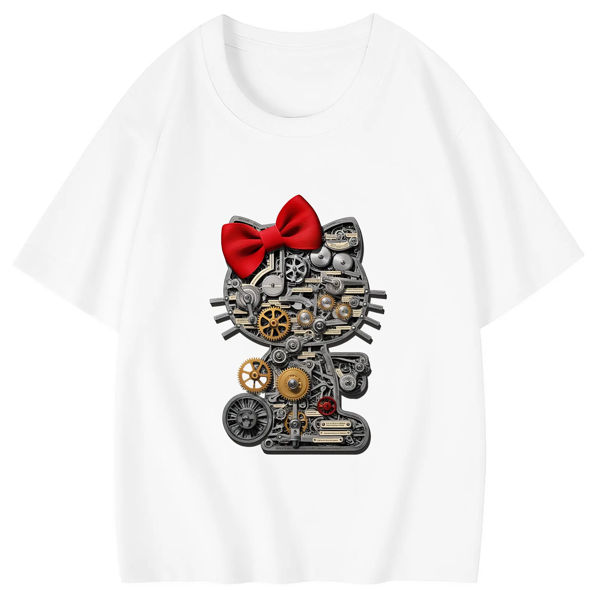 サンリオ グッズ,ハローキティ - 綿100％ キッズTシャツ ・ フロントプリント ・ 快適 通気性 ・ スポーツ カジュアル 散歩用