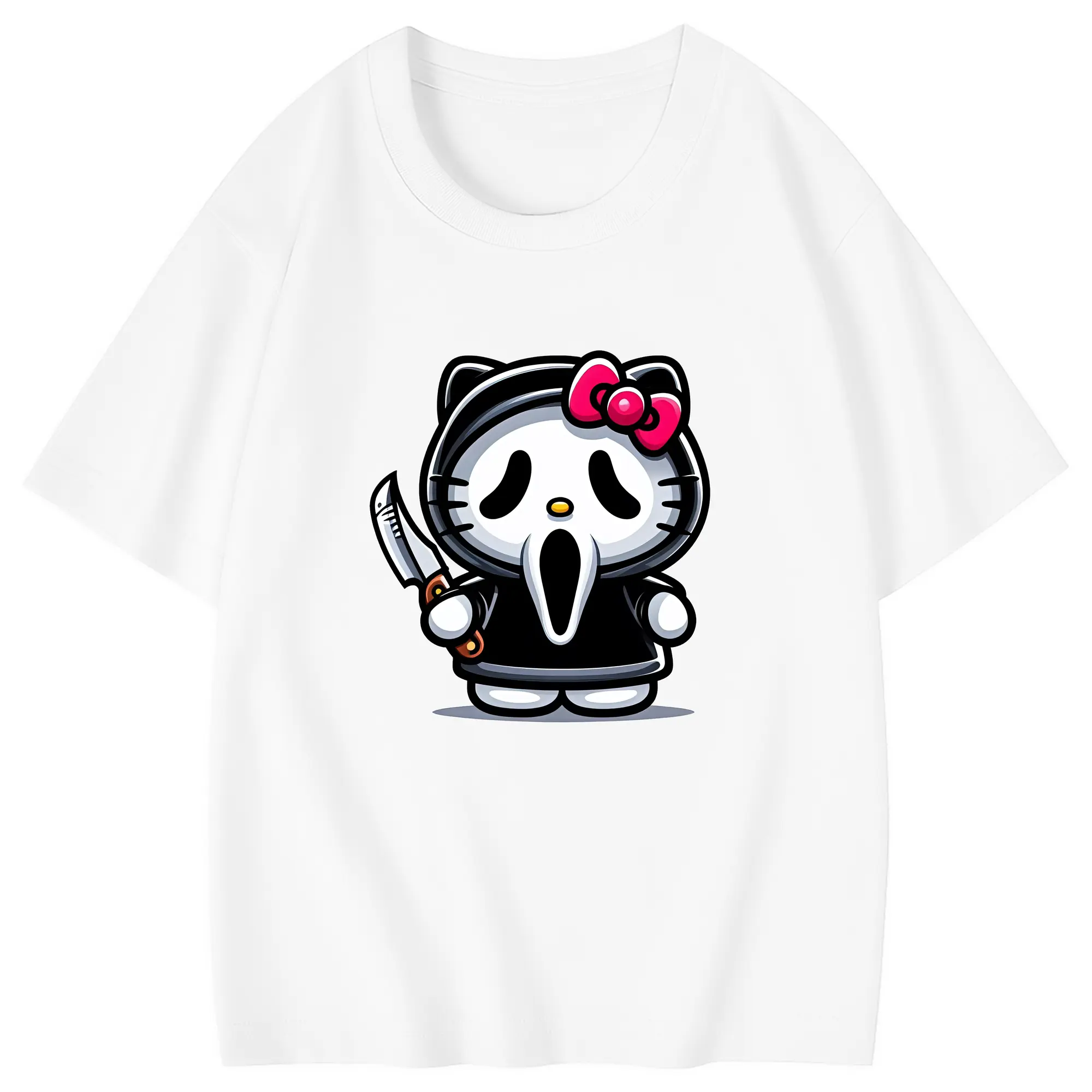 サンリオ グッズ,ハローキティ - 綿100％ キッズTシャツ ・ フロントプリント ・ 快適 通気性 ・ スポーツ カジュアル 散歩用