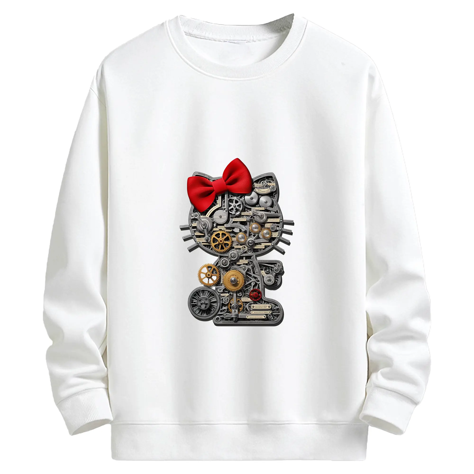 サンリオ グッズ,ハローキティ - キッズ クルーネックスウェットシャツ ・ フロントプリント ・ 綿80％ ポリエステル20％ ・ 快適 通学 スポーツ 日常使い お散歩用