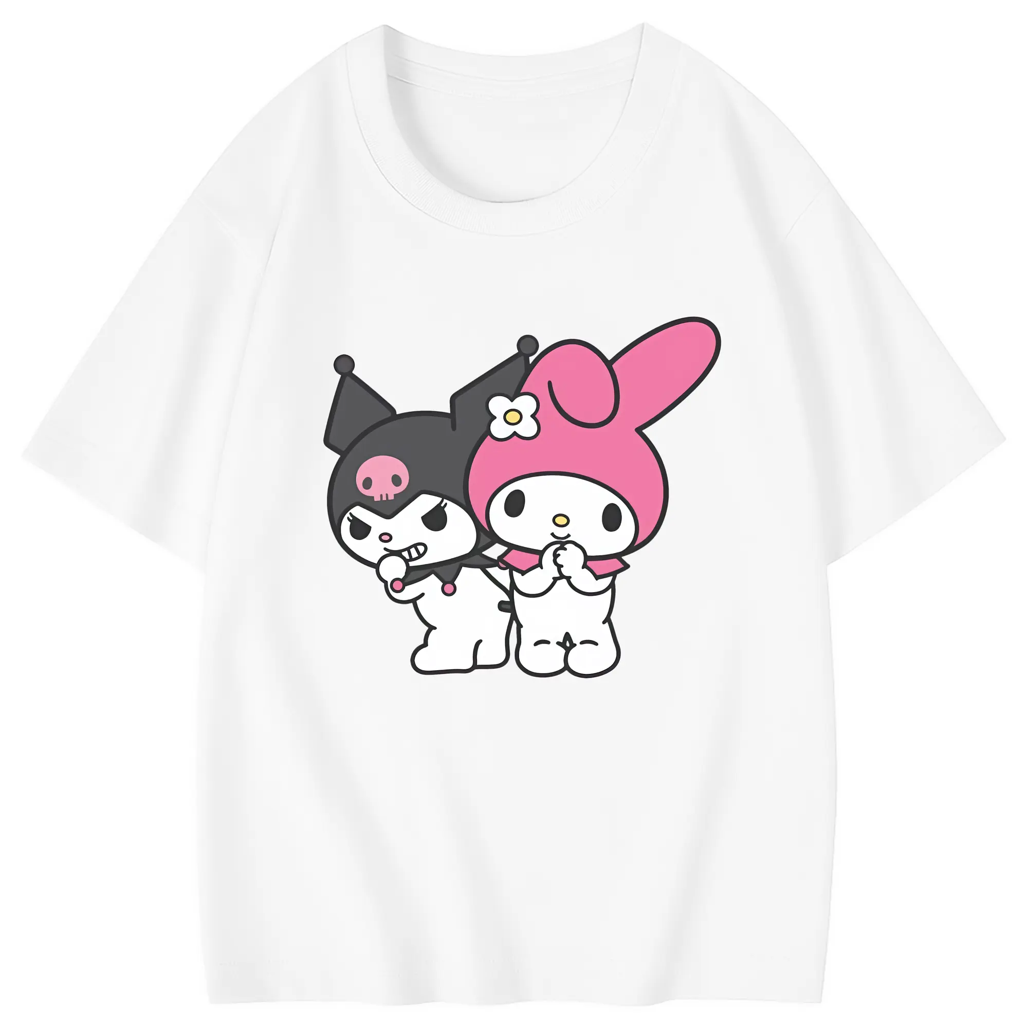 サンリオ グッズ,マイメロディ - 綿100％ キッズTシャツ ・ フロントプリント ・ 快適 通気性 ・ スポーツ カジュアル 散歩用