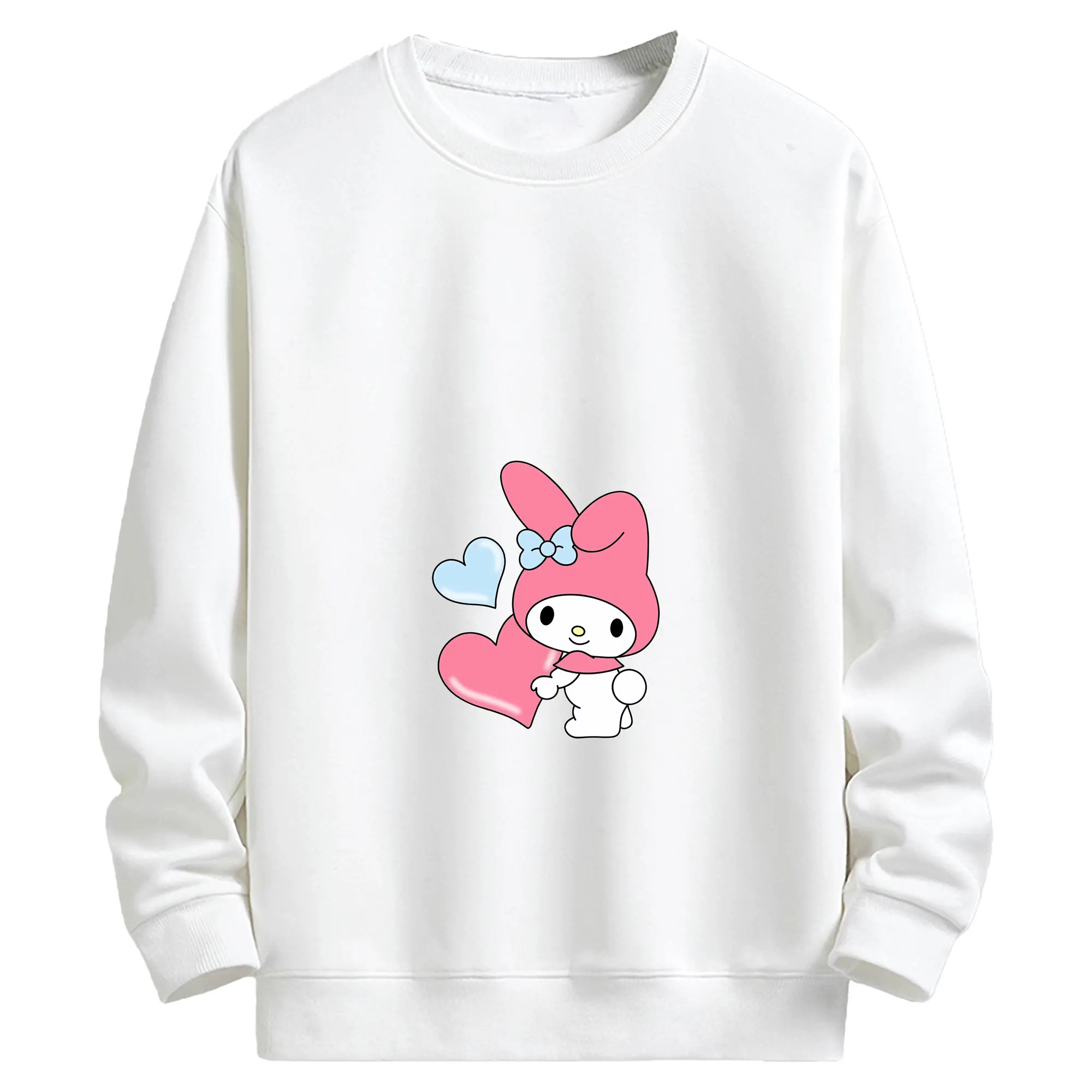 サンリオ グッズ,マイメロディ - キッズ クルーネックスウェットシャツ ・ フロントプリント ・ 綿80％ ポリエステル20％ ・ 快適 通学 スポーツ 日常使い お散歩用