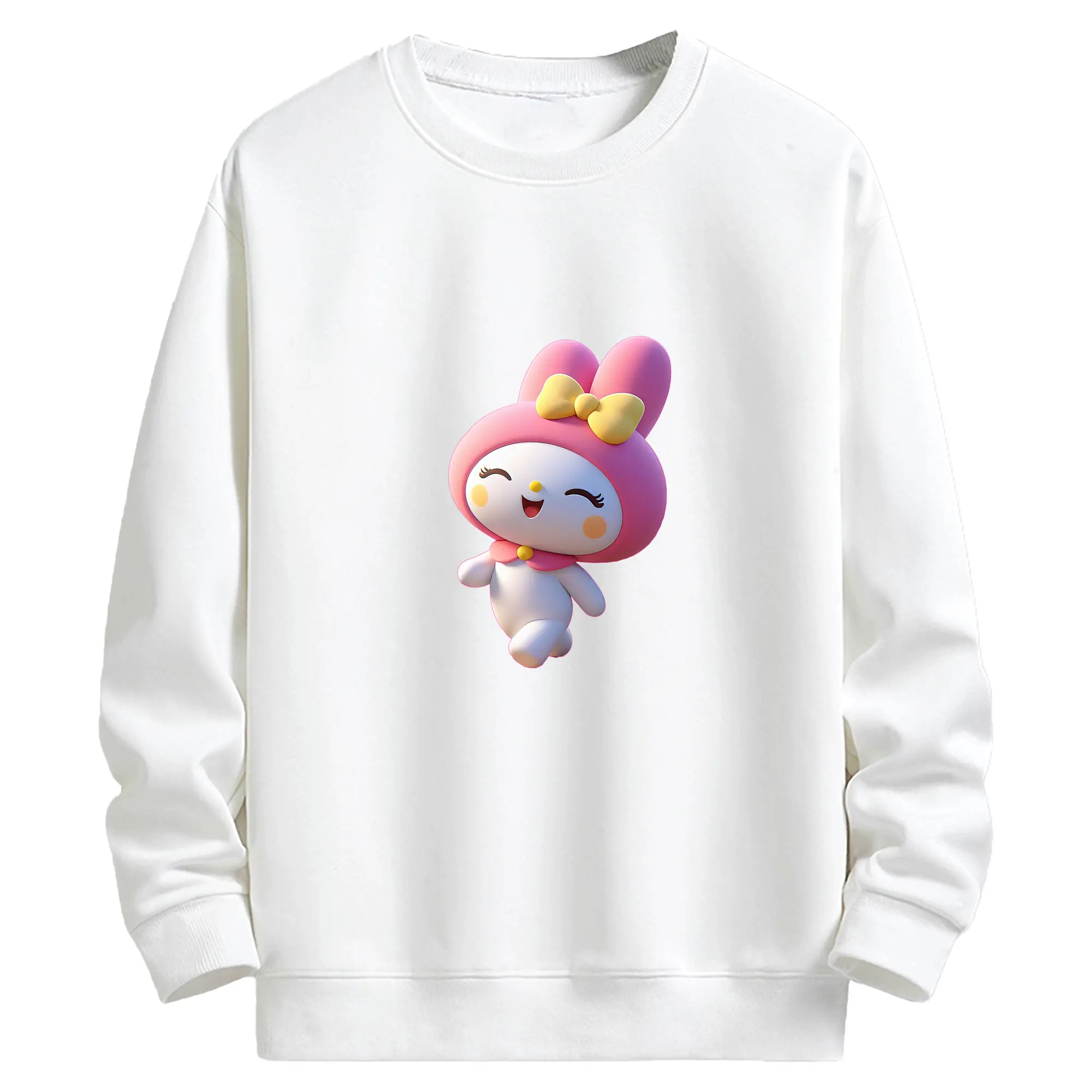 サンリオ グッズ,マイメロディ - キッズ クルーネックスウェットシャツ ・ フロントプリント ・ 綿80％ ポリエステル20％ ・ 快適 通学 スポーツ 日常使い お散歩用