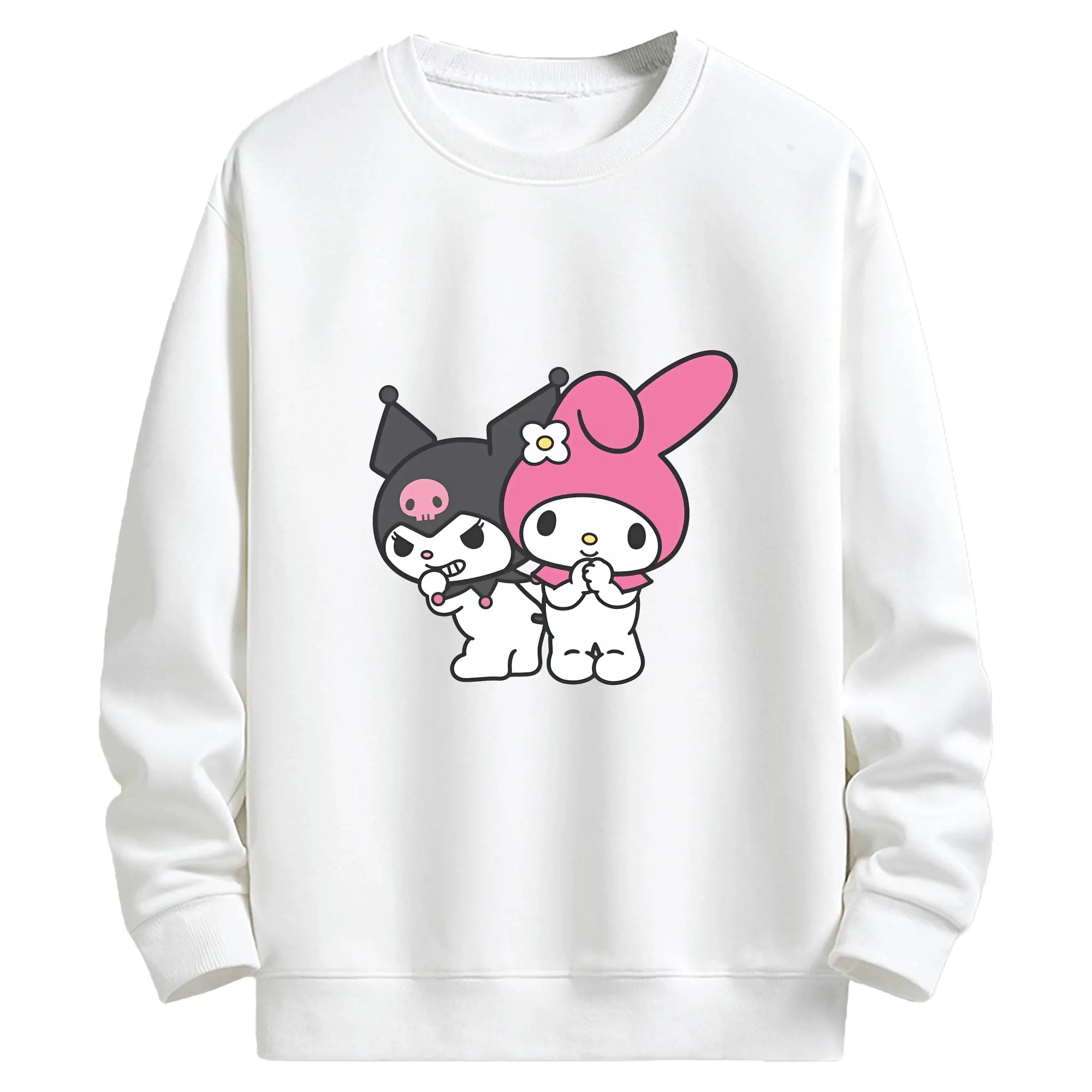 サンリオ グッズ,マイメロディ - キッズ クルーネックスウェットシャツ ・ フロントプリント ・ 綿80％ ポリエステル20％ ・ 快適 通学 スポーツ 日常使い お散歩用