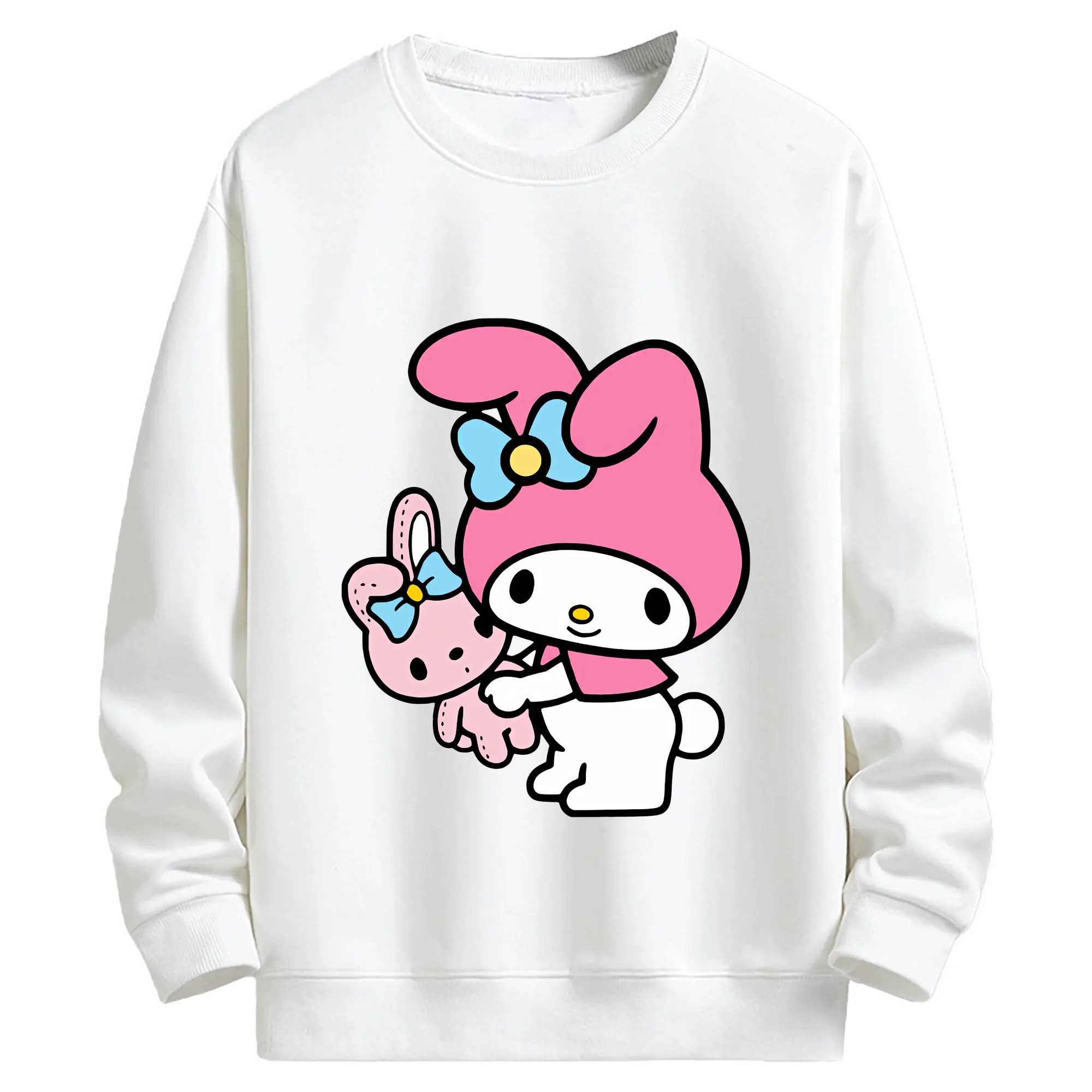 サンリオ グッズ,マイメロディ - キッズ クルーネックスウェットシャツ ・ フロントプリント ・ 綿80％ ポリエステル20％ ・ 快適 通学 スポーツ 日常使い お散歩用