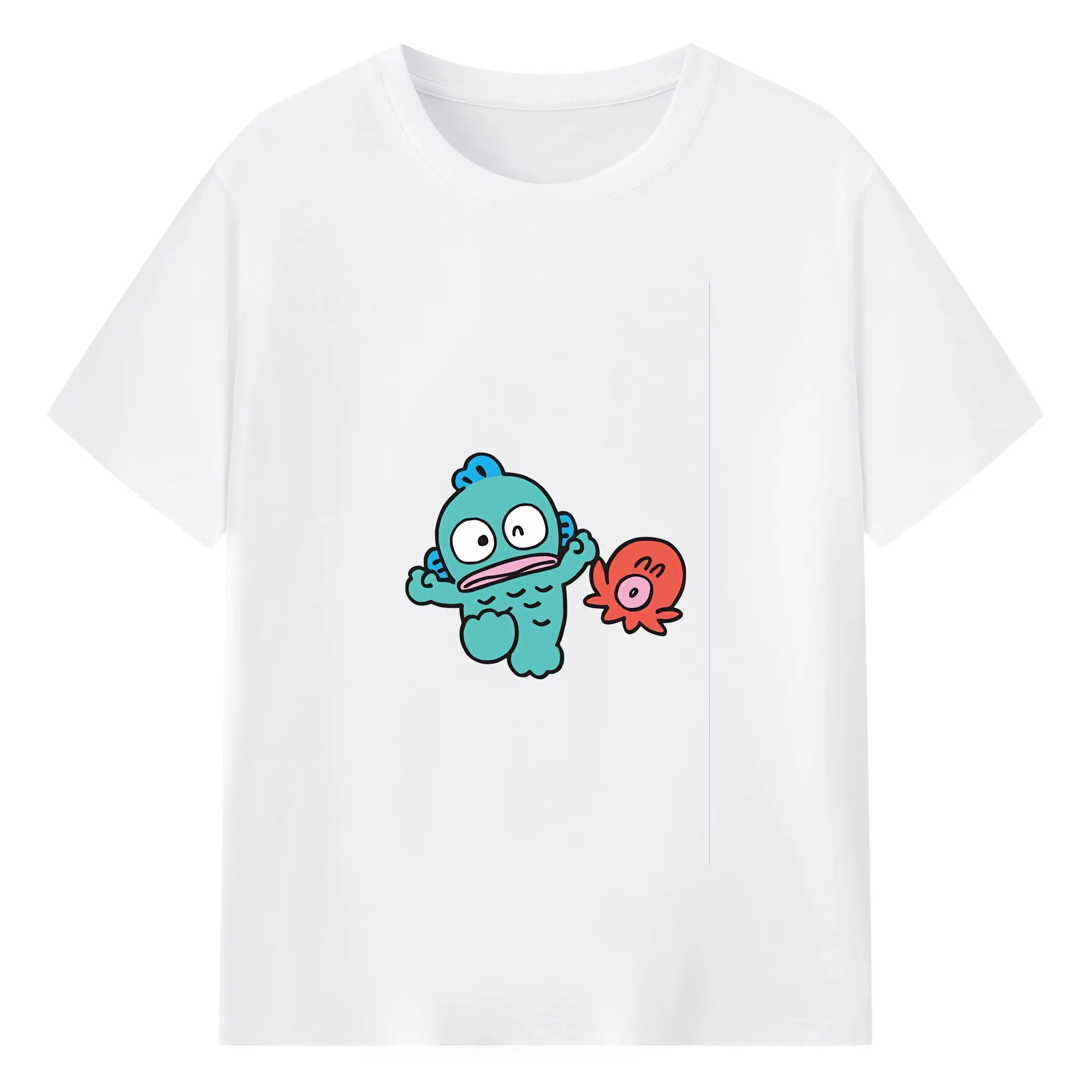 サンリオ グッズ,ハンギョドン - 綿100％ 半袖Tシャツ ・ フロントプリント ・ 快適 通気性 ・ 日常使い 散歩 スポーツ用