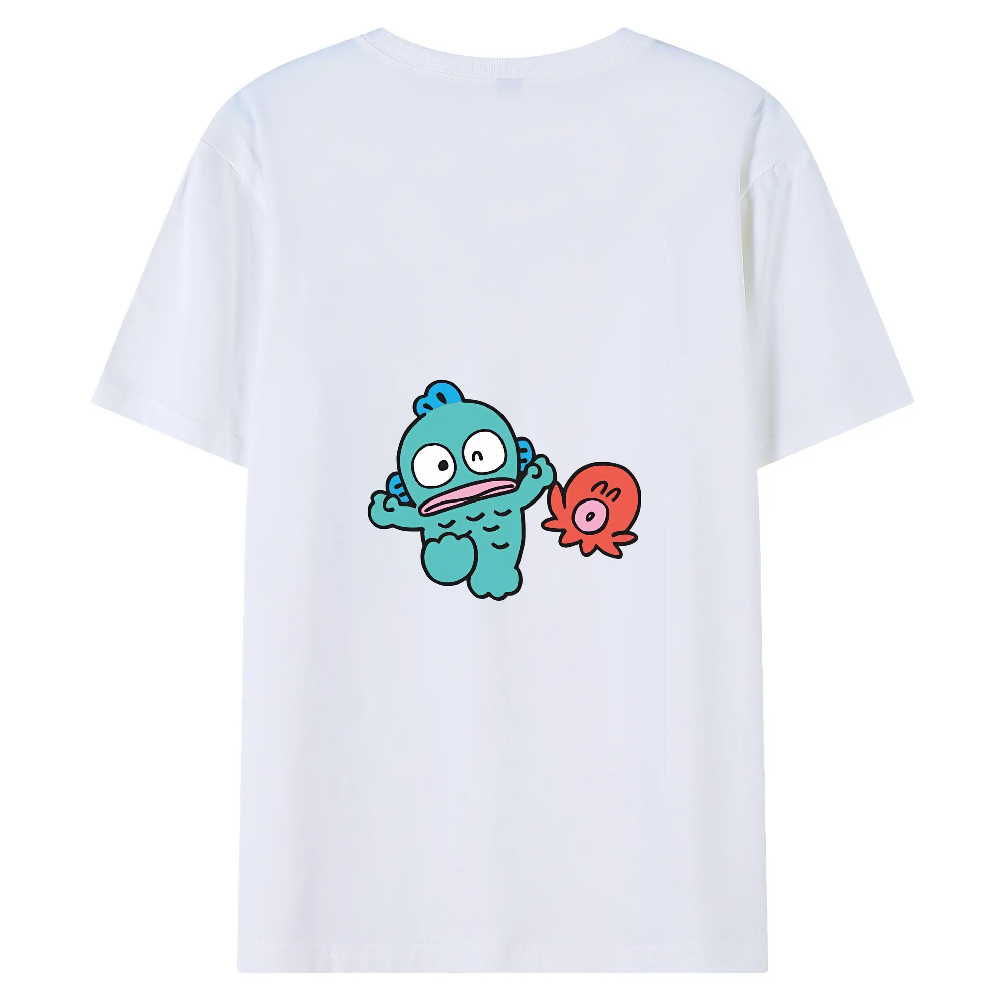 サンリオ グッズ,ハンギョドン - 綿100％ 半袖Tシャツ ・ バックプリント ・ 快適 通気性 ・ 日常使い 散歩 スポーツ用