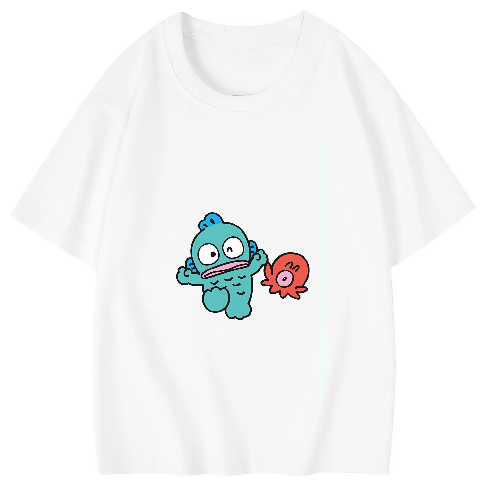 サンリオ グッズ,ハンギョドン - 綿100％ キッズTシャツ ・ フロントプリント ・ 快適 通気性 ・ スポーツ カジュアル 散歩用